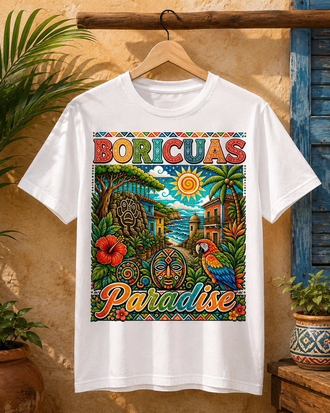 Puerto Rico Island Sunset Graphic T Shirt - Image 3
