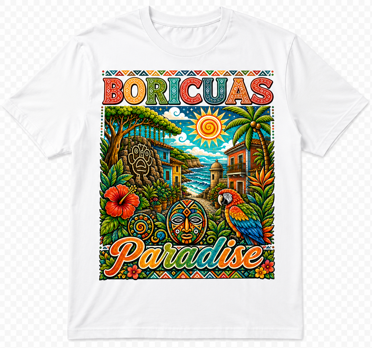 Puerto Rico Island Sunset Graphic T Shirt - Image 4