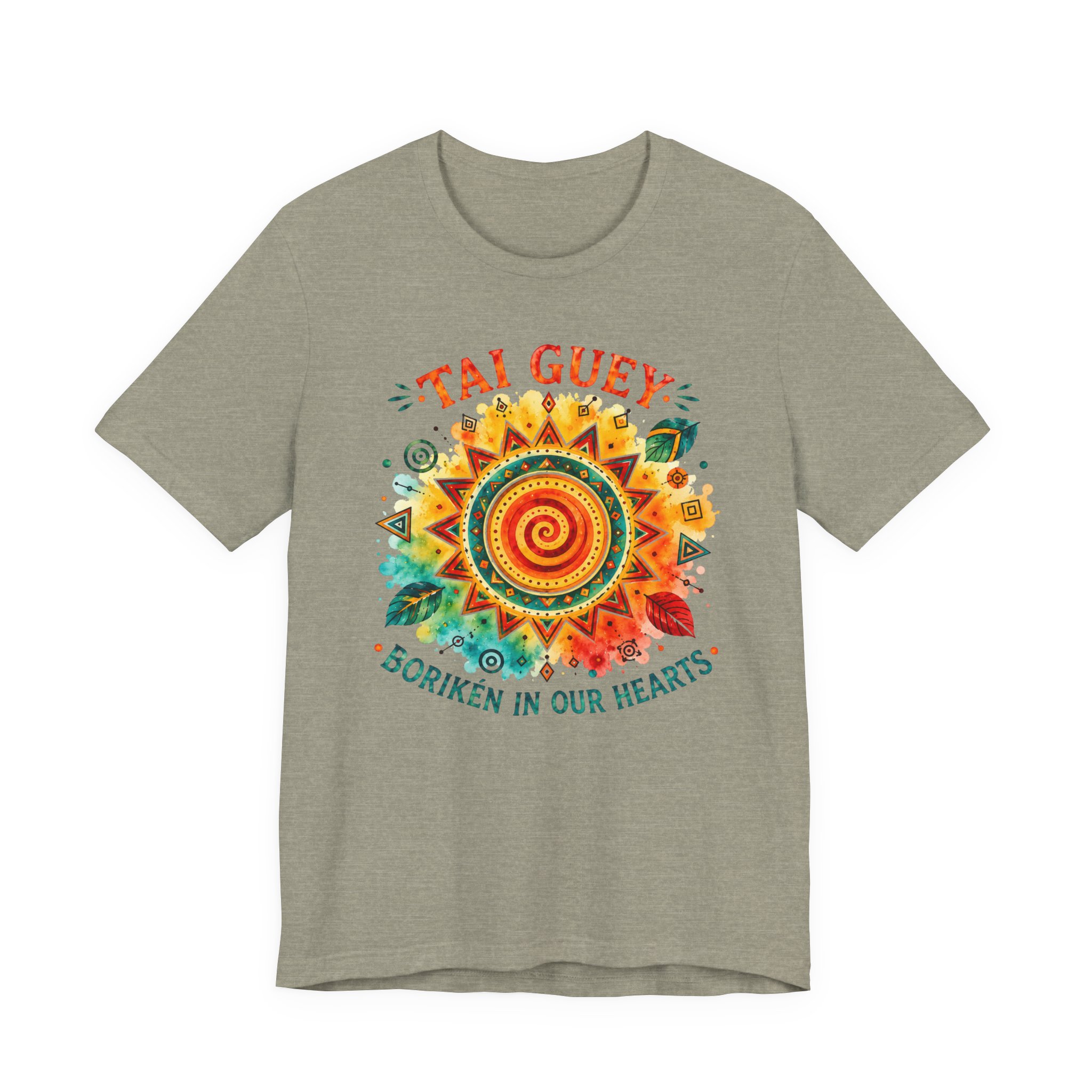 Puerto Rican Pride Heritage Tee – Tai Guey Borikén Sunburst Shirt - Image 4