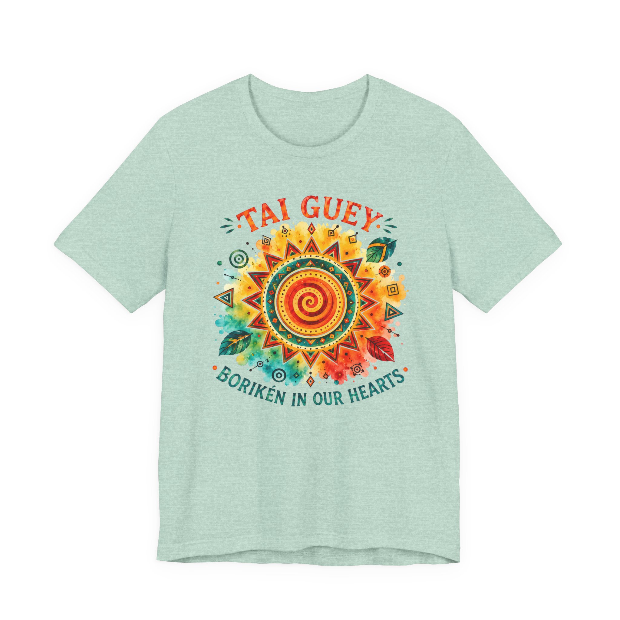 Puerto Rican Pride Heritage Tee – Tai Guey Borikén Sunburst Shirt - Image 6