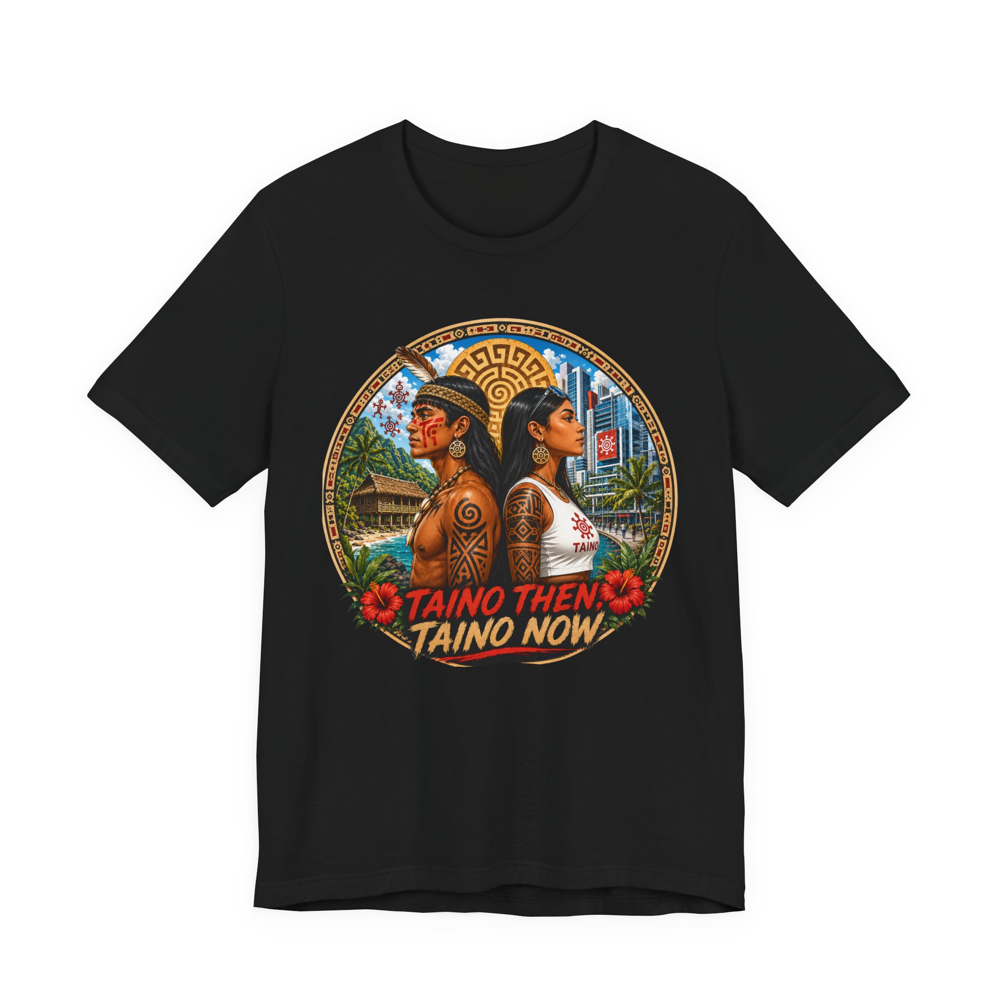 Taino Then Taino Now T-Shirt – Taíno Heritage Graphic Tee - Image 7