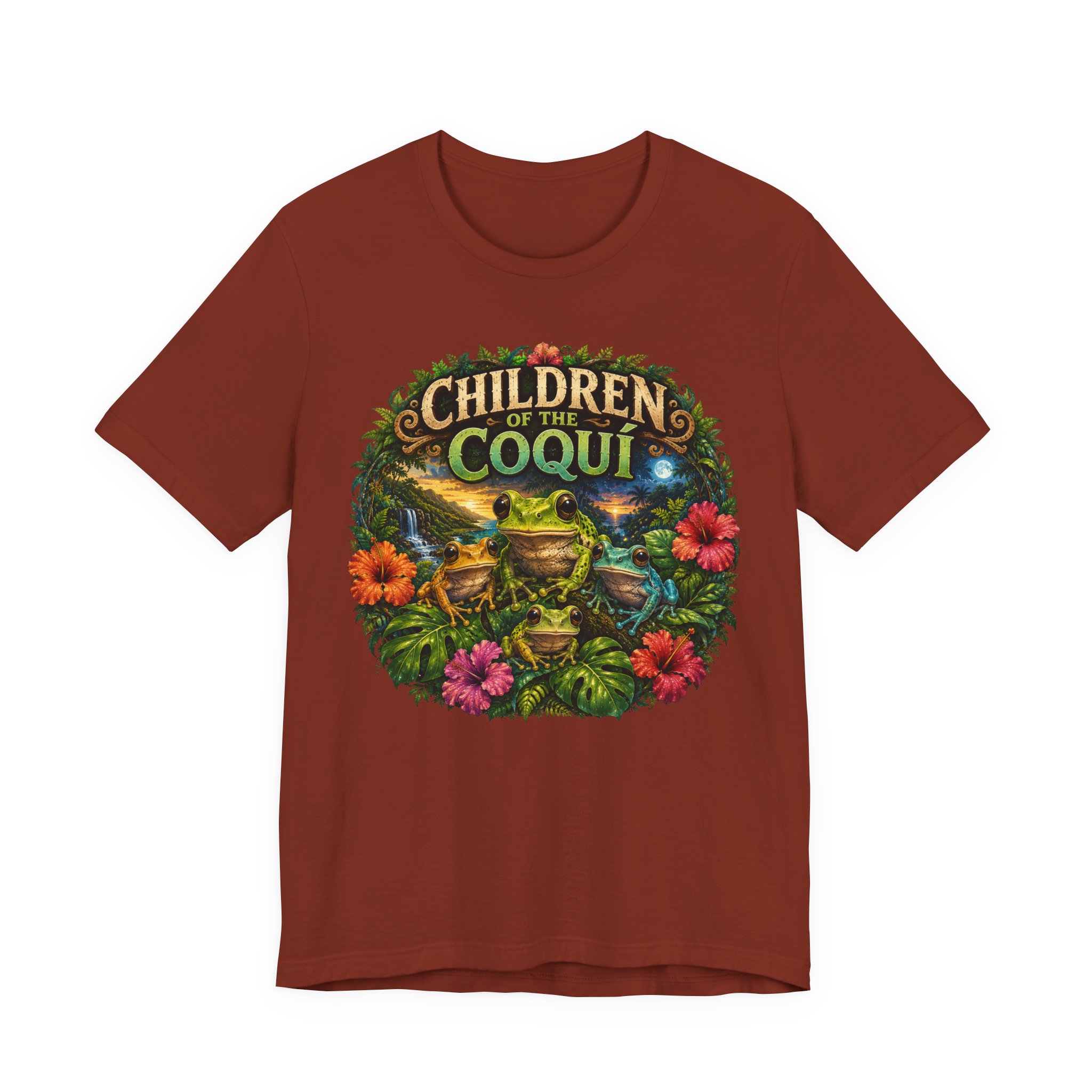 Puerto Rico Coquí Frog Graphic Tee | Children of the Coquí - Image 5