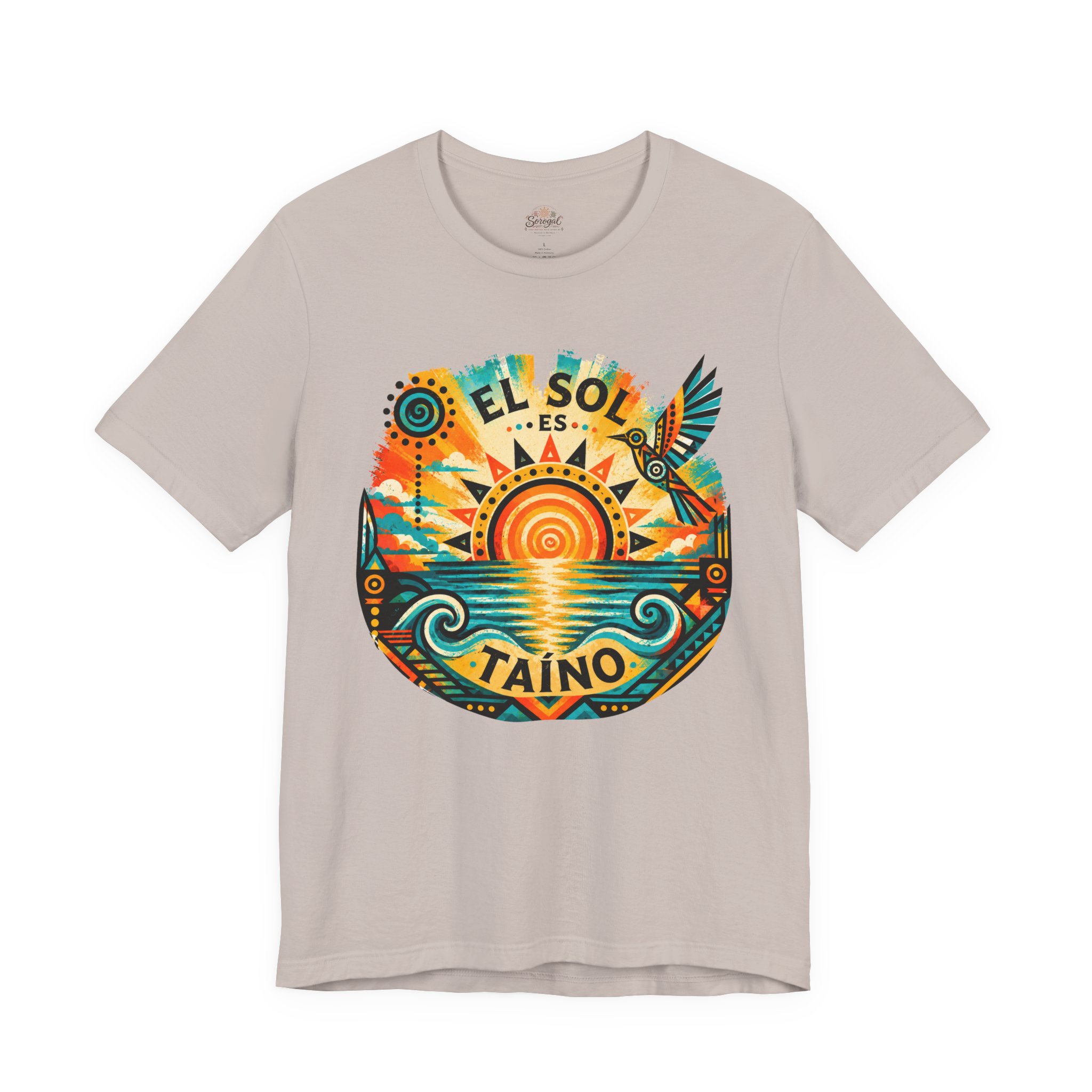 El Sol Es Taíno T-Shirt — Caribbean Sunset Graphic Tee - Image 7
