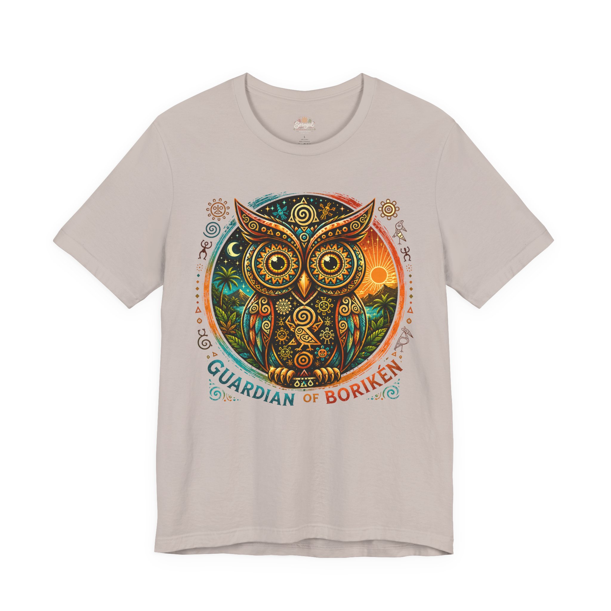 Guardian of Borikén Owl T-Shirt | Taíno Múcaro Art Tee - Image 6