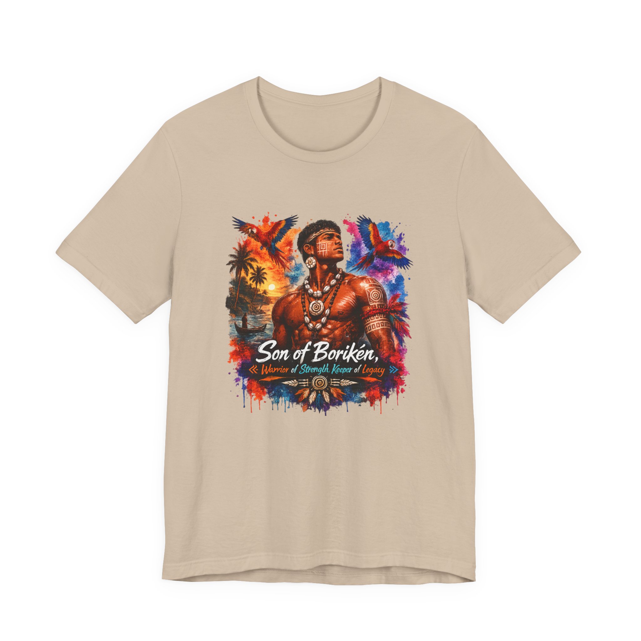 Son of Borikén T-Shirt – Taíno Warrior Heritage Tee - Image 5
