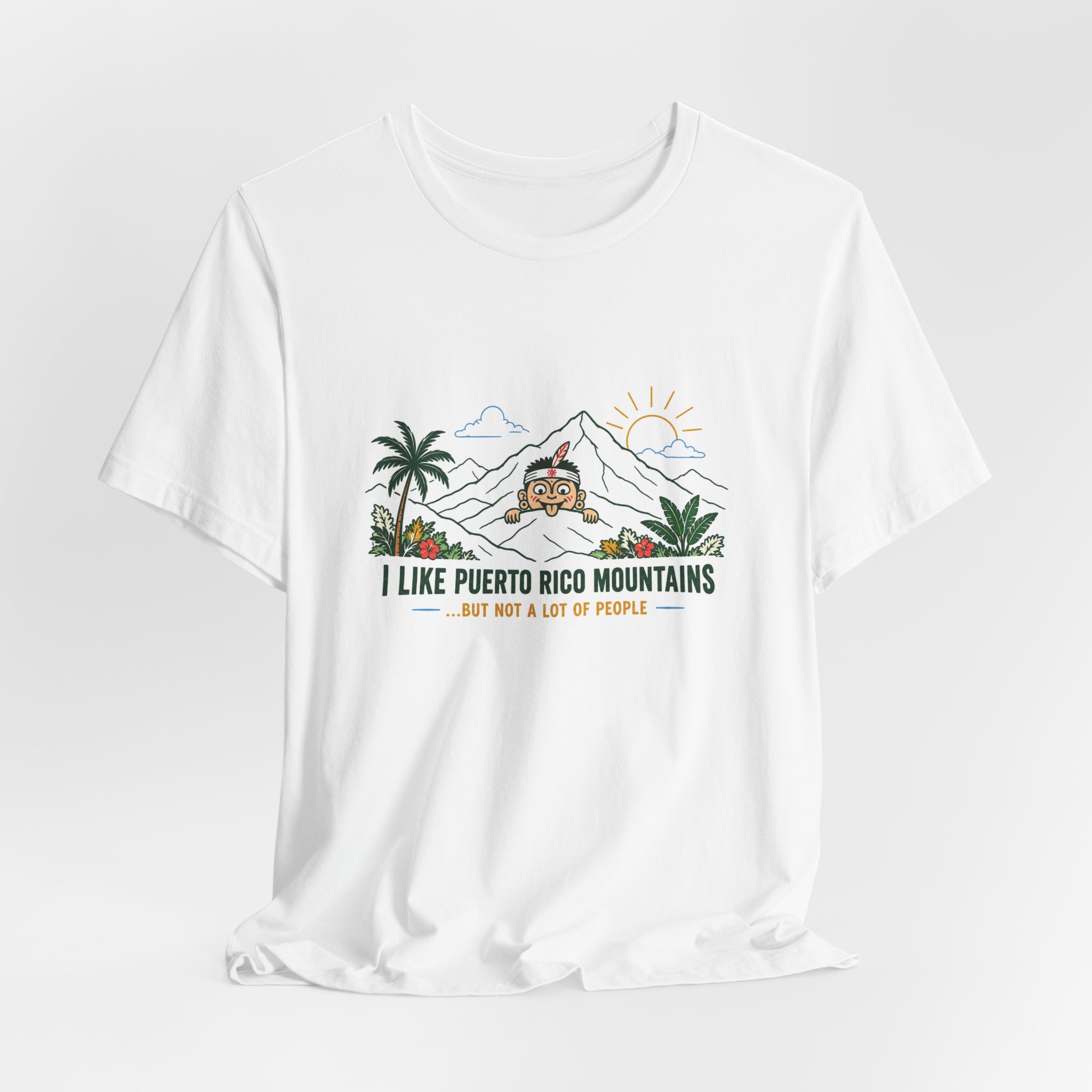 I Like Puerto Rico Mountains T-Shirt — Funny Boricua Nature Graphic Tee - Image 2