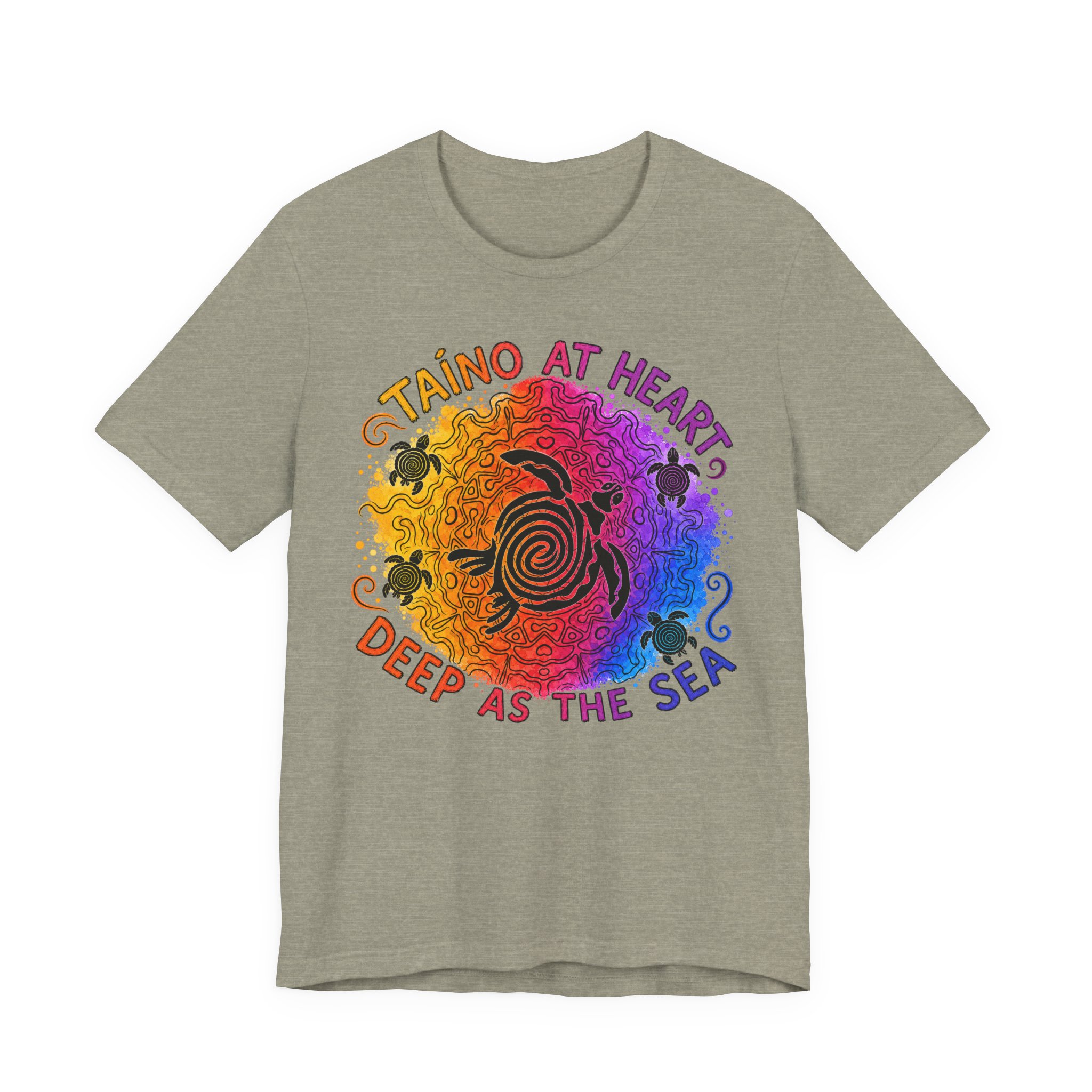 Taino at Heart Deep as the Sea T-Shirt – Island Pride Tee - Image 4