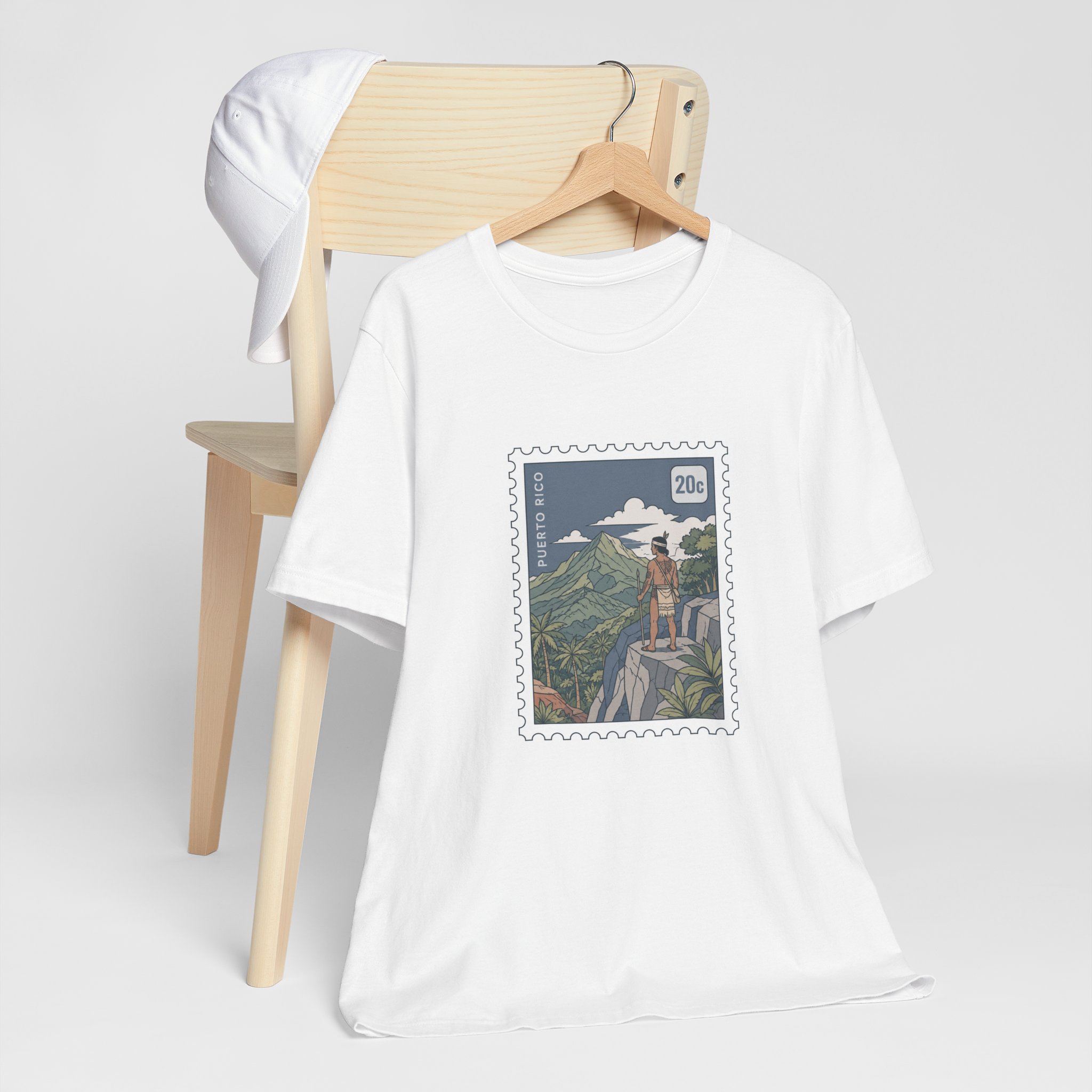Adventure Stamp T‑Shirt Puerto Rico Mountain Hiker Graphic Tee - Image 3