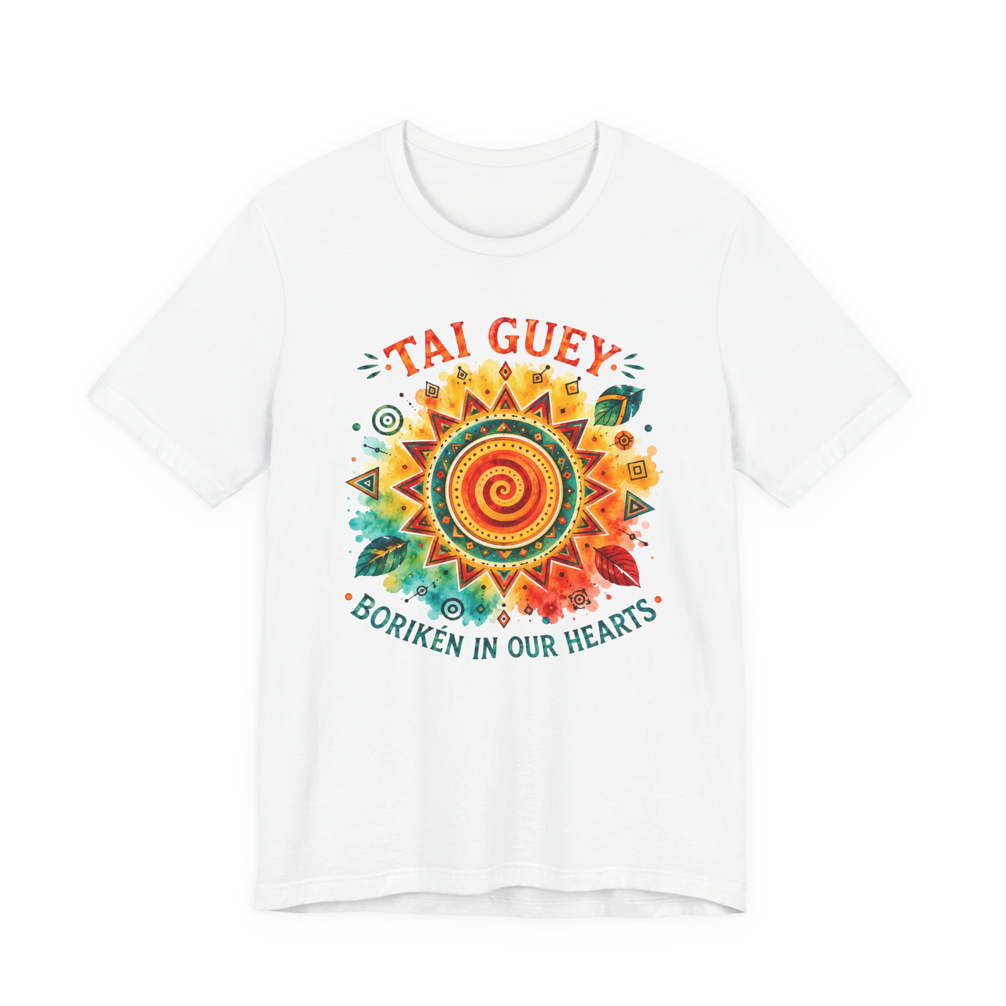 Puerto Rican Pride Heritage Tee – Tai Guey Borikén Sunburst Shirt - Image 2