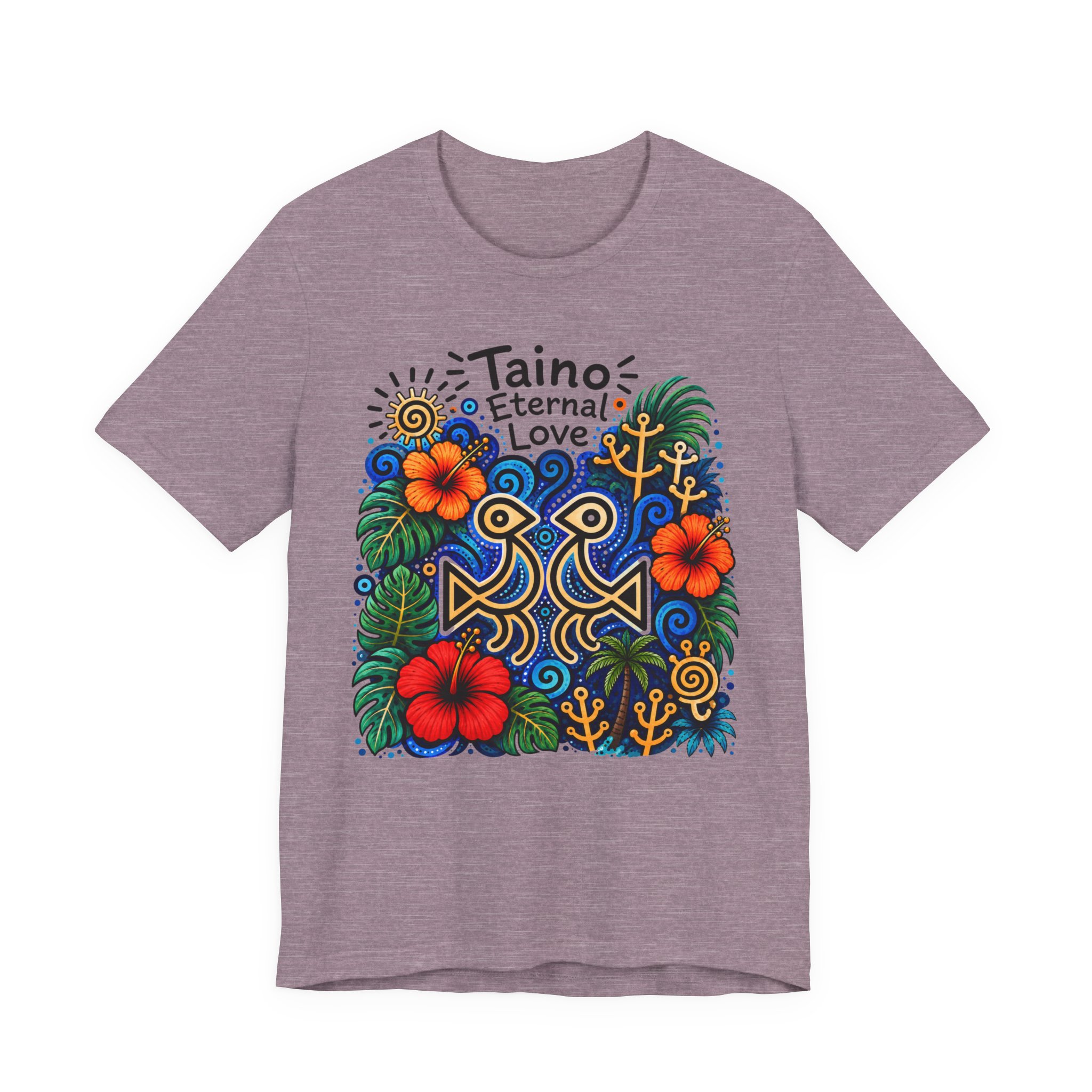 Taino Eternal Love T-Shirt – Taíno Heritage Floral Tee - Image 5