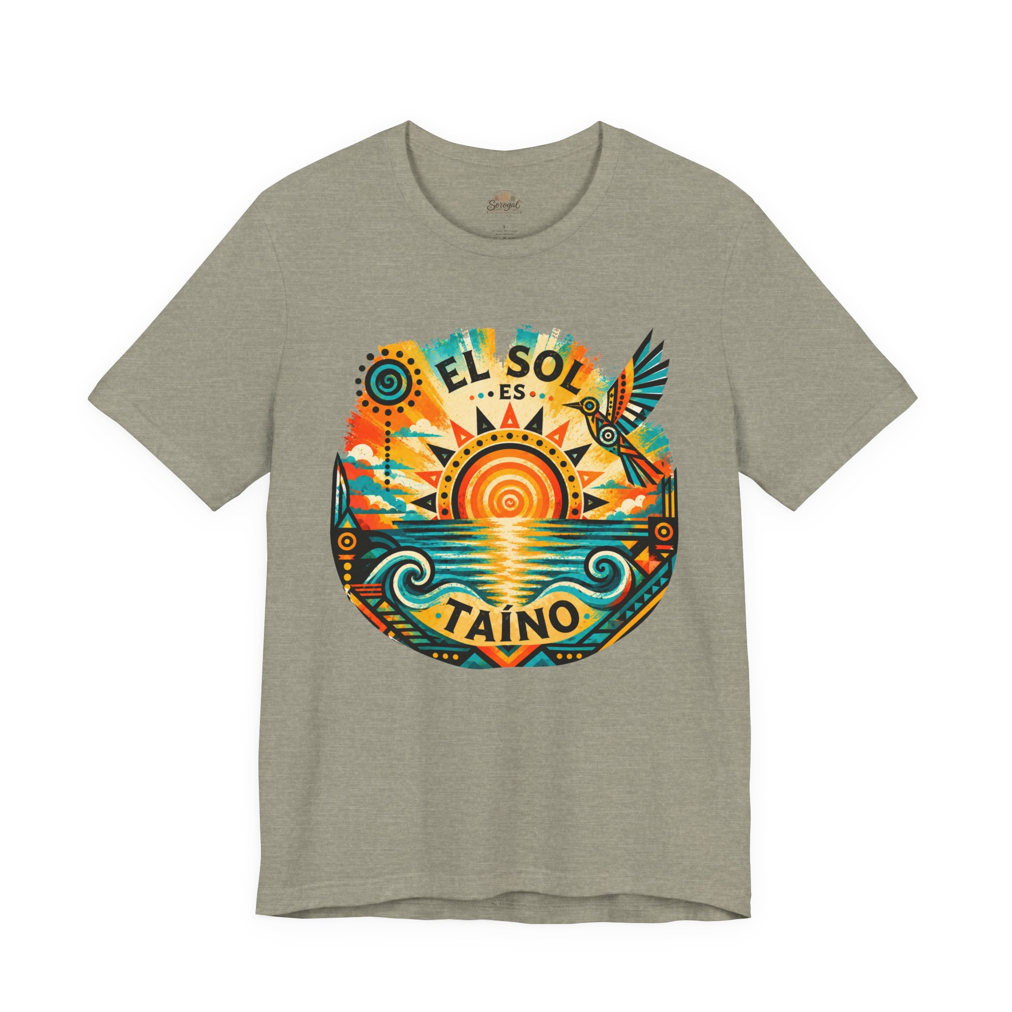 El Sol Es Taíno T-Shirt — Caribbean Sunset Graphic Tee - Image 6