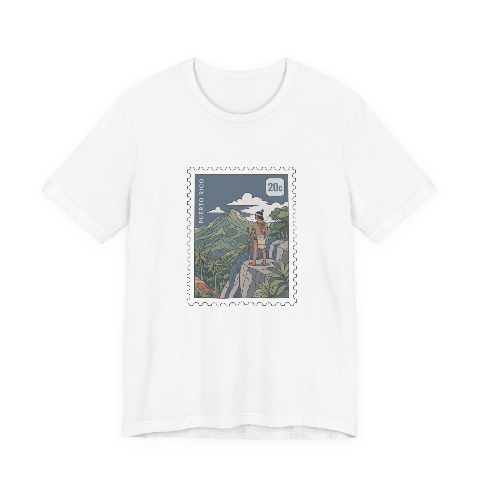 Adventure Stamp T‑Shirt Puerto Rico Mountain Hiker Graphic Tee - Image 2