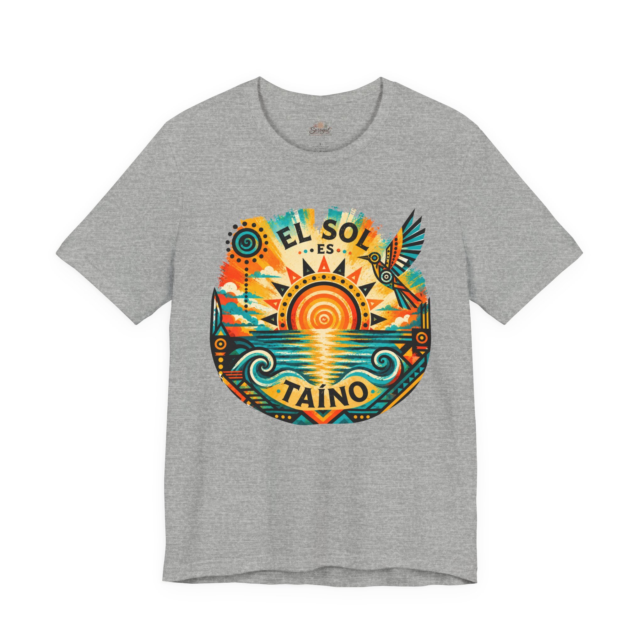 El Sol Es Taíno T-Shirt — Caribbean Sunset Graphic Tee - Image 9