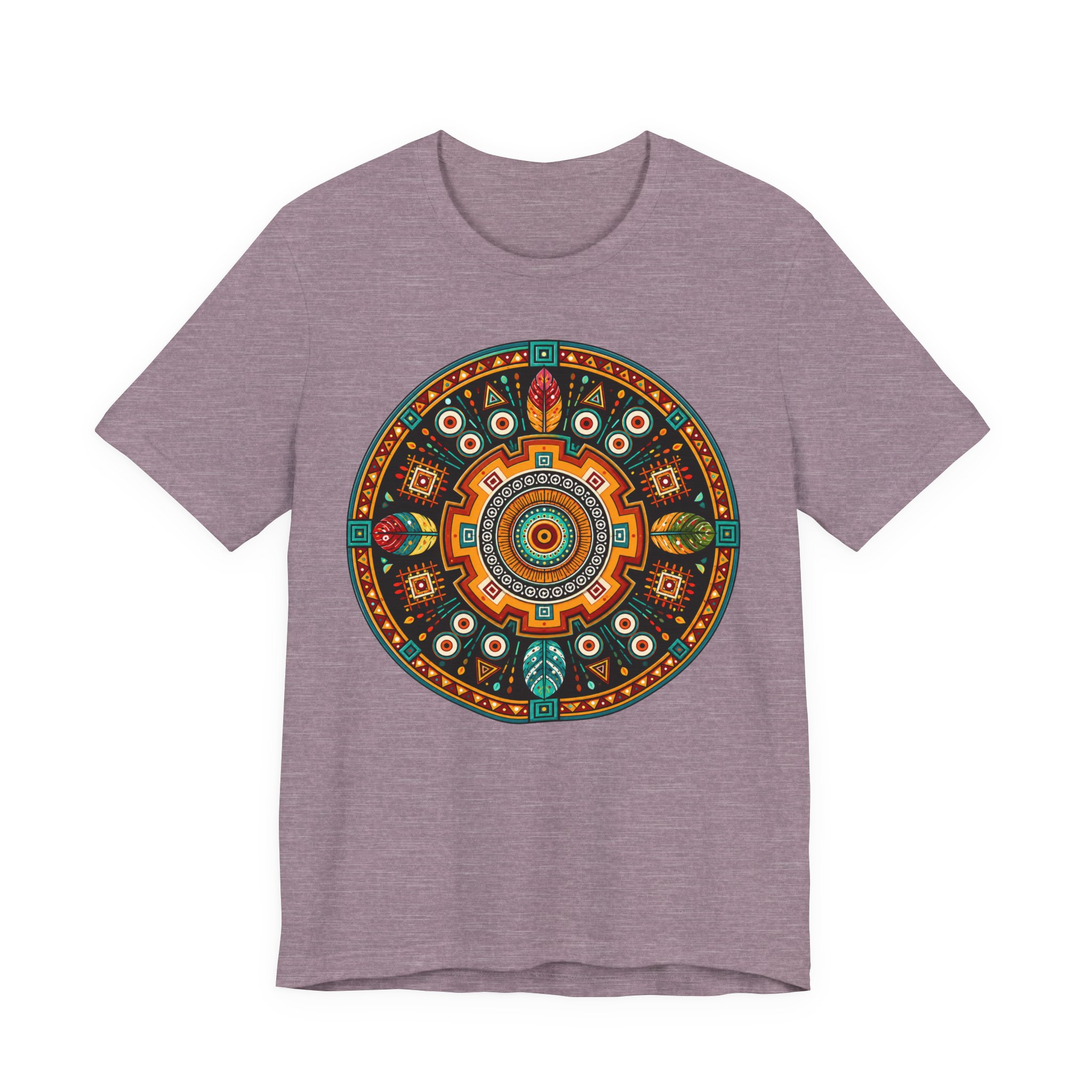 Indigenous Caribbean Circle Art Tee – Taíno Geometric T Shirt - Image 10