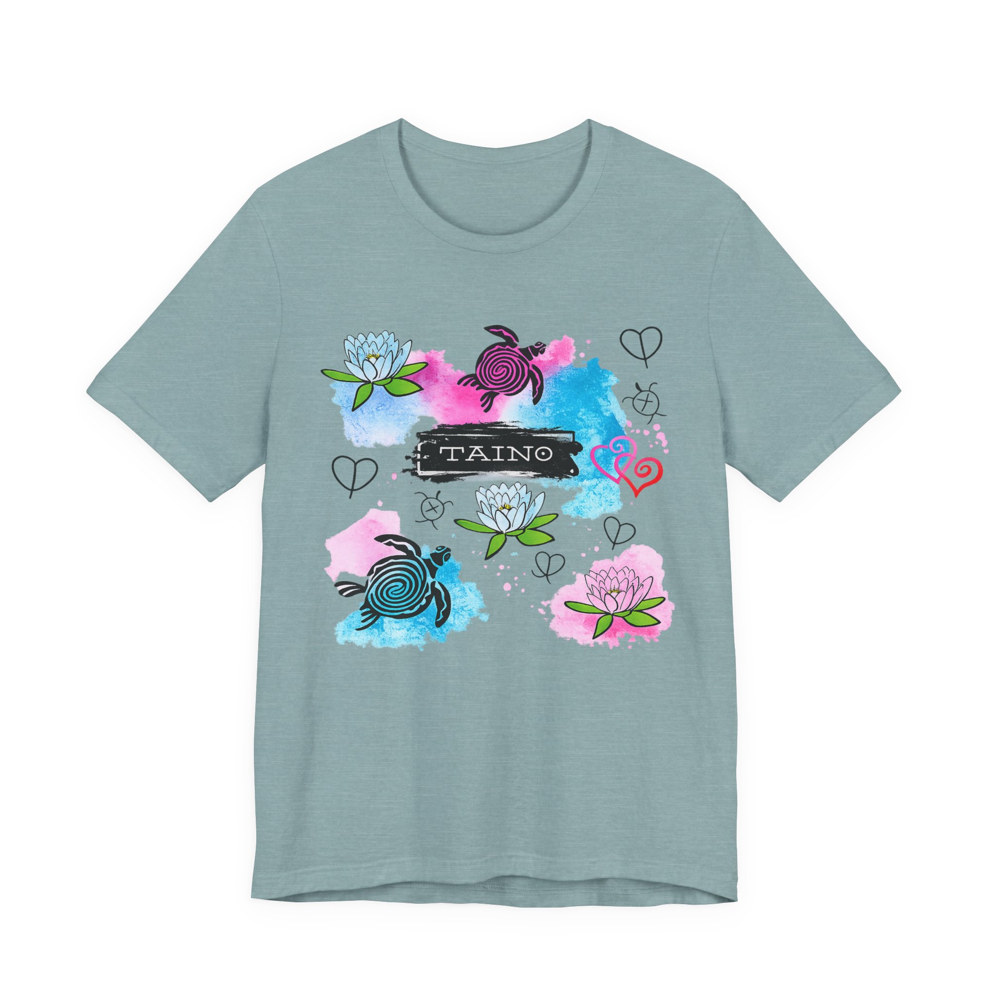 Taíno Turtle T-Shirt – Tropical Borikén Heritage Graphic Tee - Image 4
