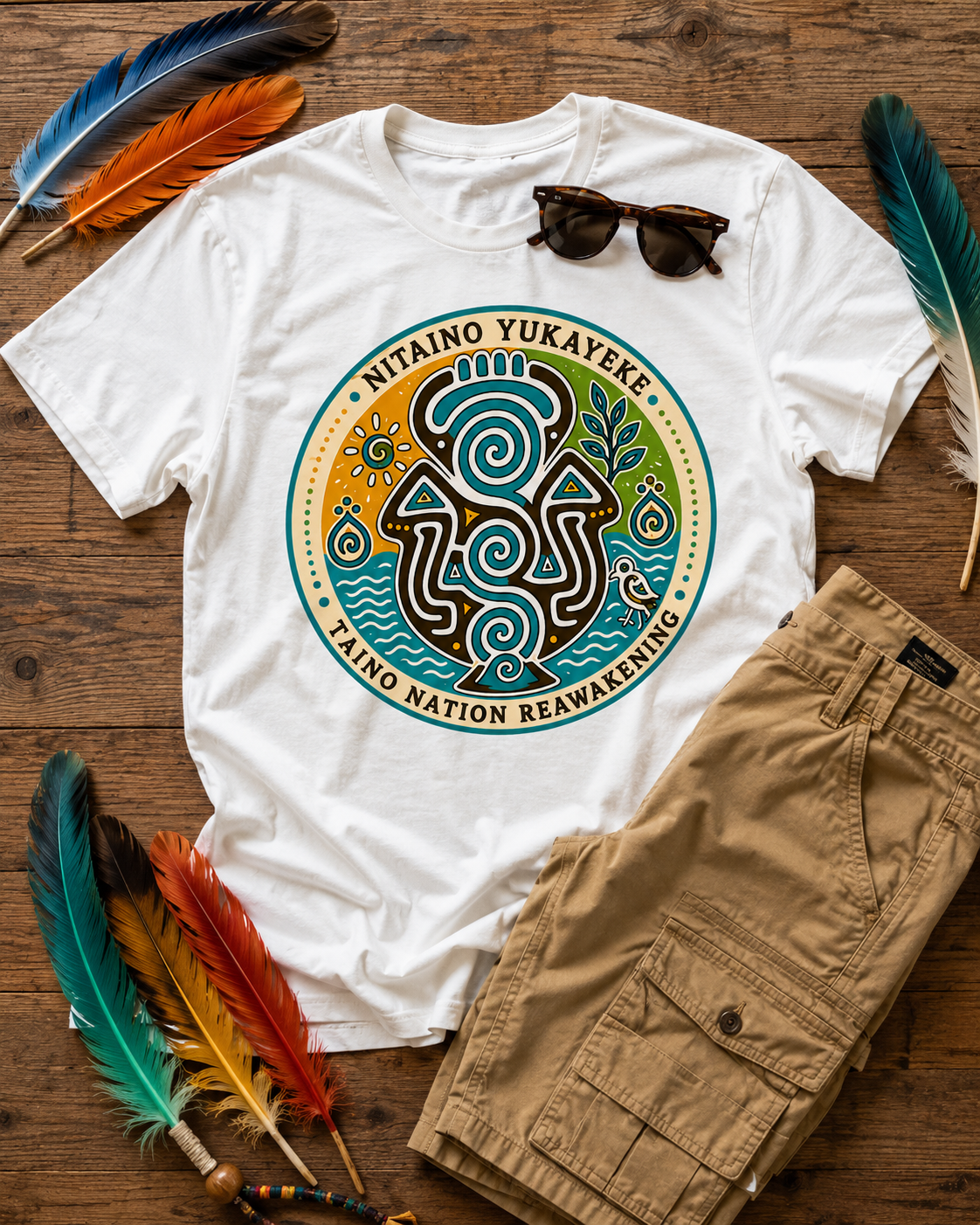 Nitaíno Yukayeke Taino Nation Reawakening Graphic Tee