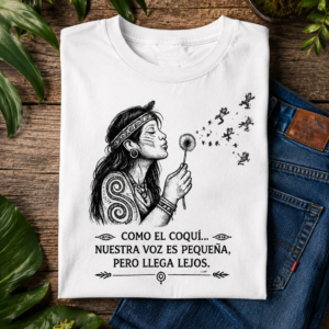 Spanish Inspirational Dandelion Graphic "Nuestra voz es pequeña... pero llega lejos"