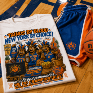 Taínos by Blood, New York by Choice Basketball T-Shirt