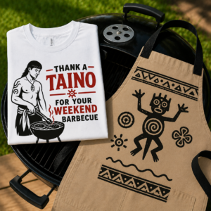 Thank a Taíno for Your Weekend Barbecue" Retro BBQ Tee