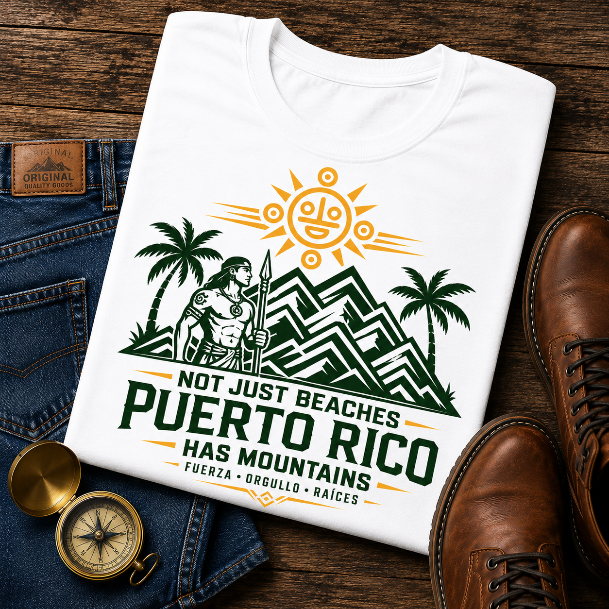 Puerto Rico Mountains Not Just Beaches Scenic Island Tee