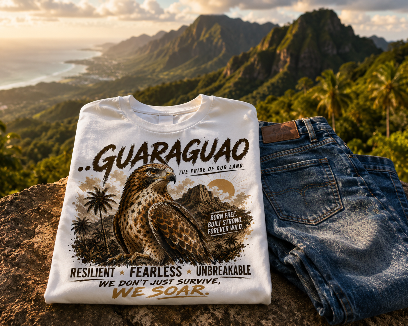 Guaraguao T-Shirt – Puerto Rican Hawk Wildlife Tee