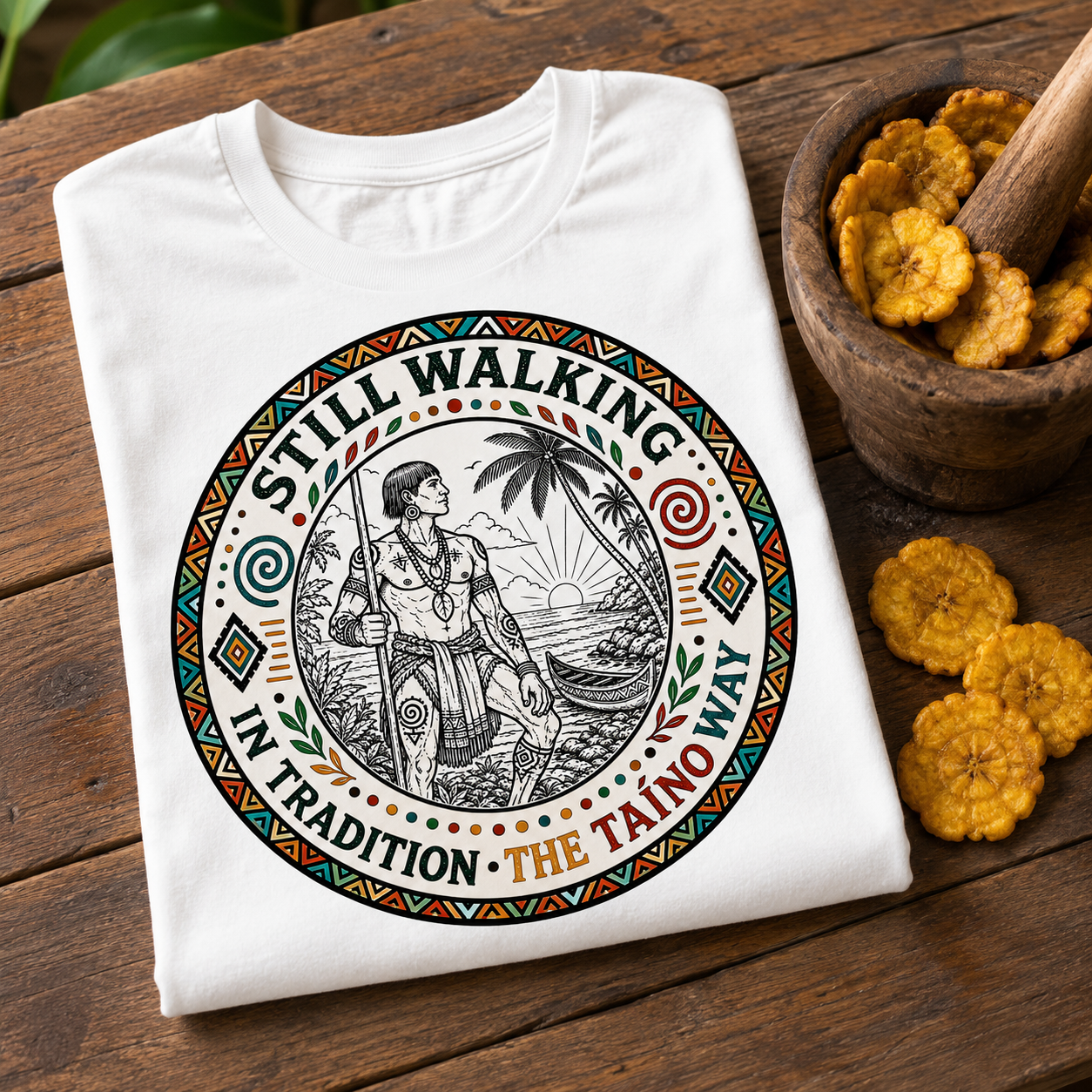 Taino Heritage T Shirt – Still Walking in Tradition