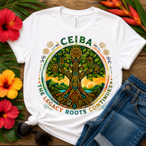 Bella + Canvas 3001 100% Airlume combed and ring-spun cotton Lightweight fabric (4.2 oz/yd²) Retail fit for everyday comfort Tear-away label Side-seamed construction Premium DTG and DTF printing Why You'll Love It The Ceiba Tree T-Shirt combines powerful symbolism with colorful Caribbean-inspired artwork. Its message of continuity and deep roots makes it a meaningful design that celebrates both nature and heritage.