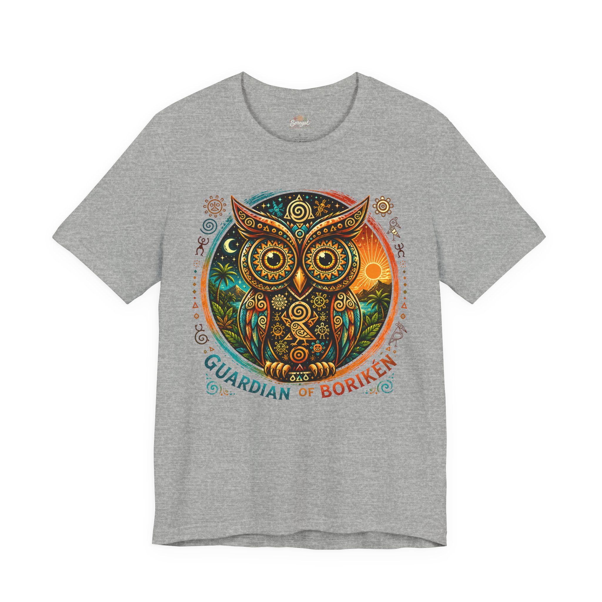 Guardian of Borikén Owl T-Shirt | Taíno Múcaro Art Tee - Image 8