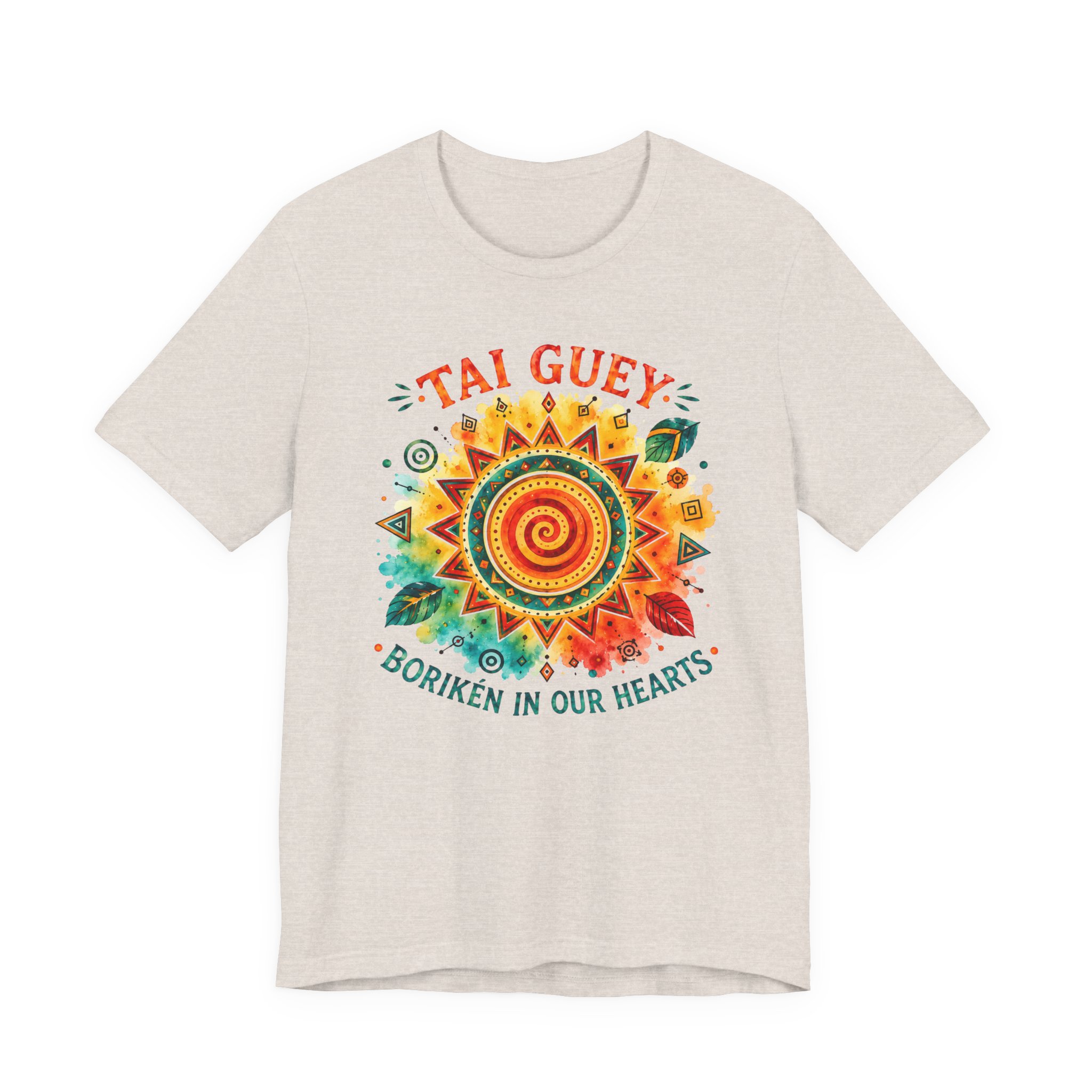 Puerto Rican Pride Heritage Tee – Tai Guey Borikén Sunburst Shirt - Image 3