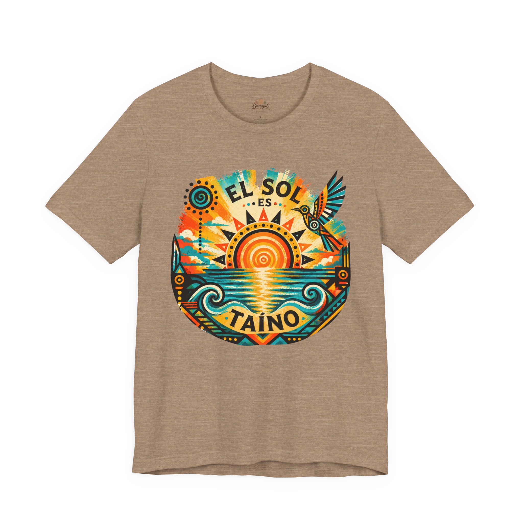 El Sol Es Taíno T-Shirt — Caribbean Sunset Graphic Tee - Image 5