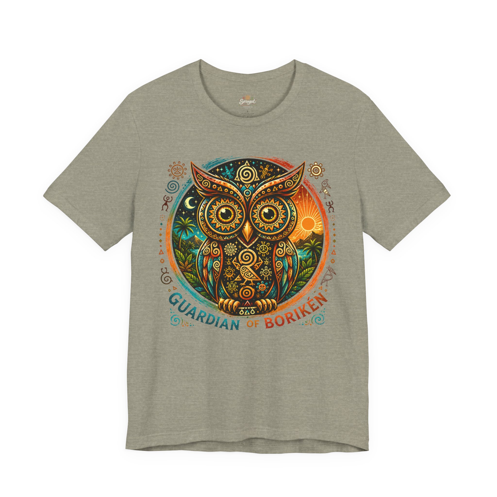 Guardian of Borikén Owl T-Shirt | Taíno Múcaro Art Tee - Image 5