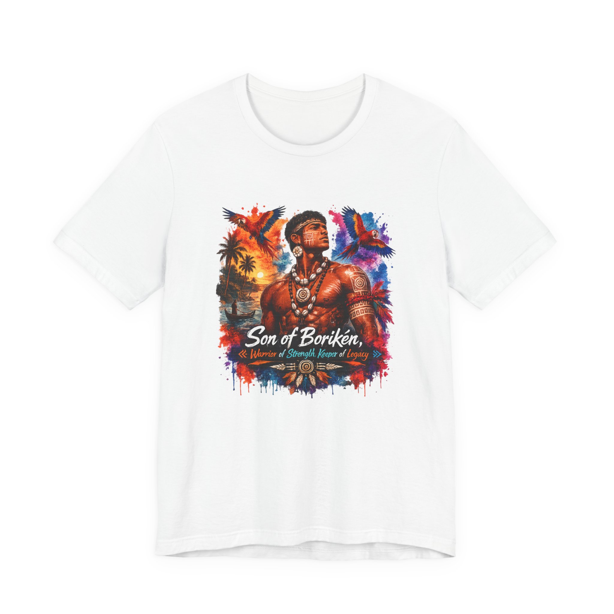 Son of Borikén T-Shirt – Taíno Warrior Heritage Tee - Image 2