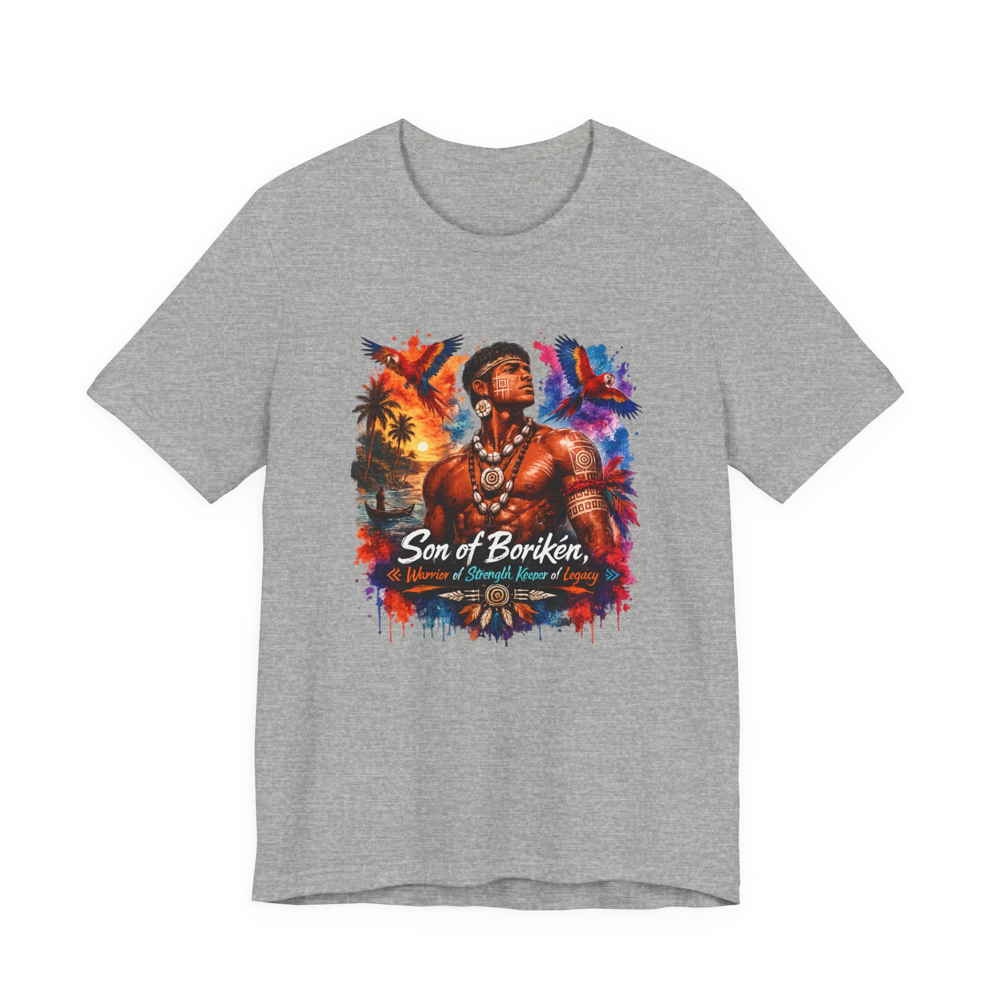 Son of Borikén T-Shirt – Taíno Warrior Heritage Tee - Image 6