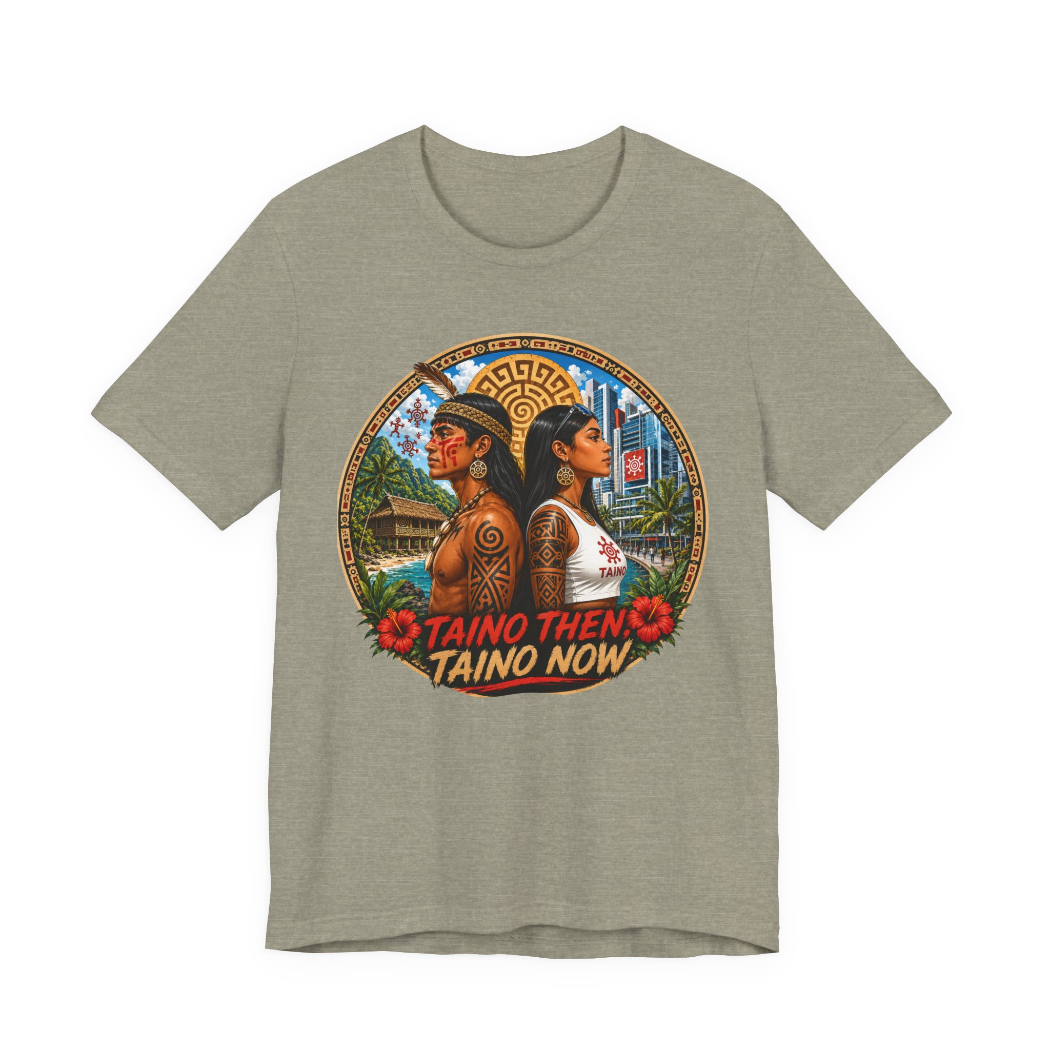 Taino Then Taino Now T-Shirt – Taíno Heritage Graphic Tee - Image 5