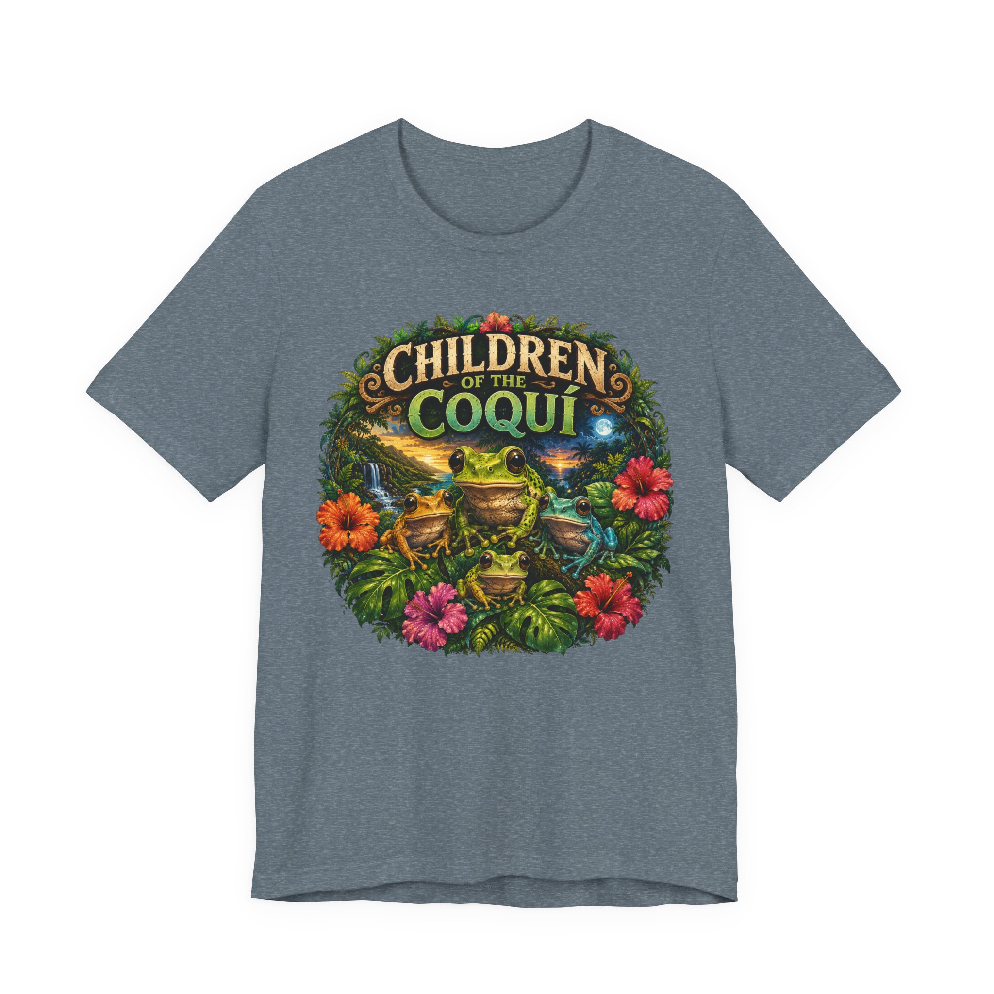 Puerto Rico Coquí Frog Graphic Tee | Children of the Coquí - Image 11