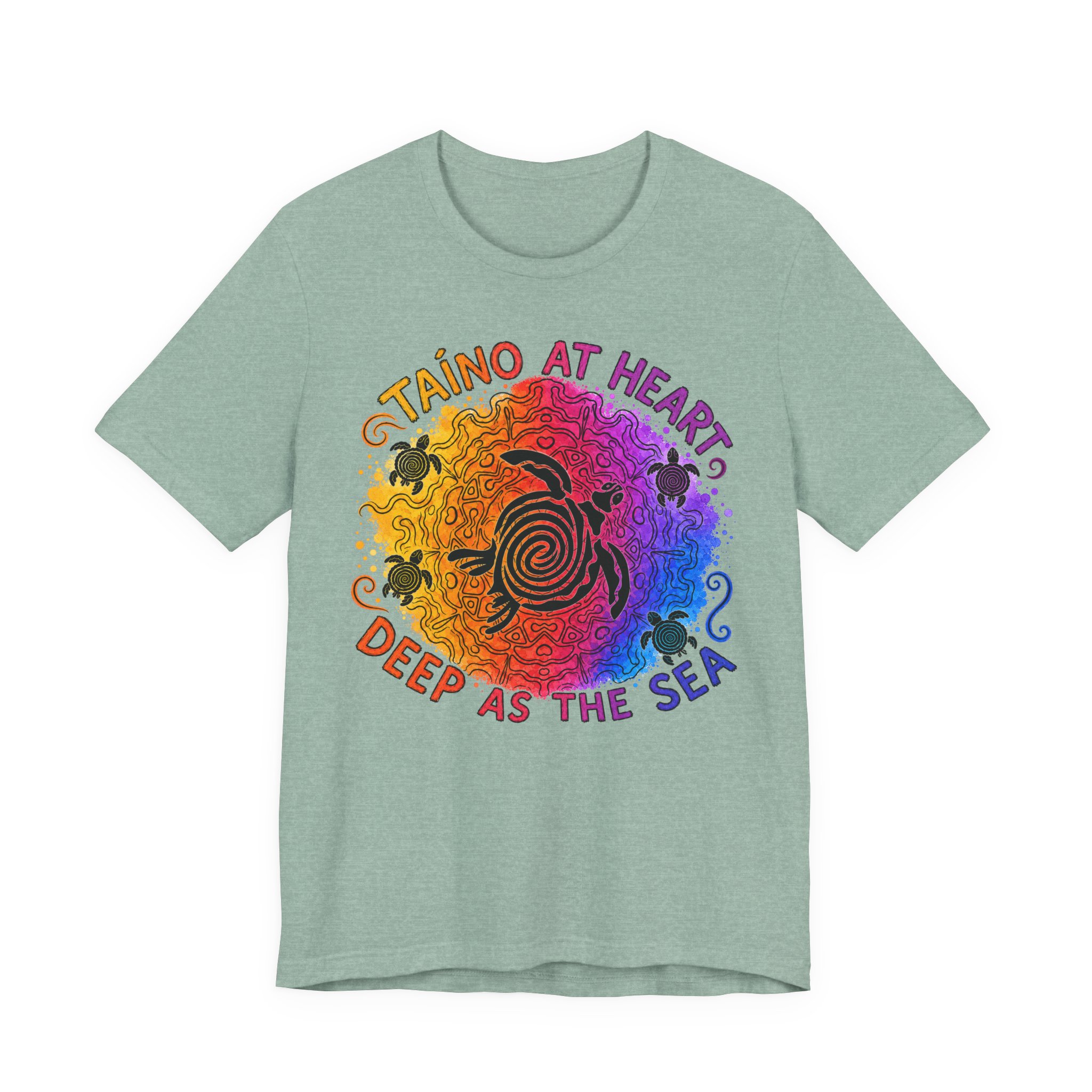 Taino at Heart Deep as the Sea T-Shirt – Island Pride Tee - Image 8