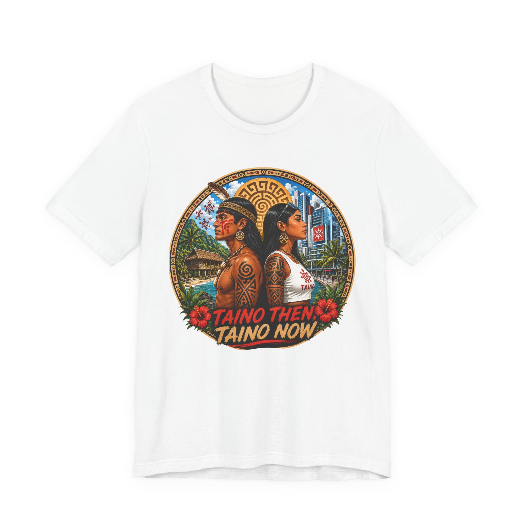 Taino Then Taino Now T-Shirt – Taíno Heritage Graphic Tee - Image 3