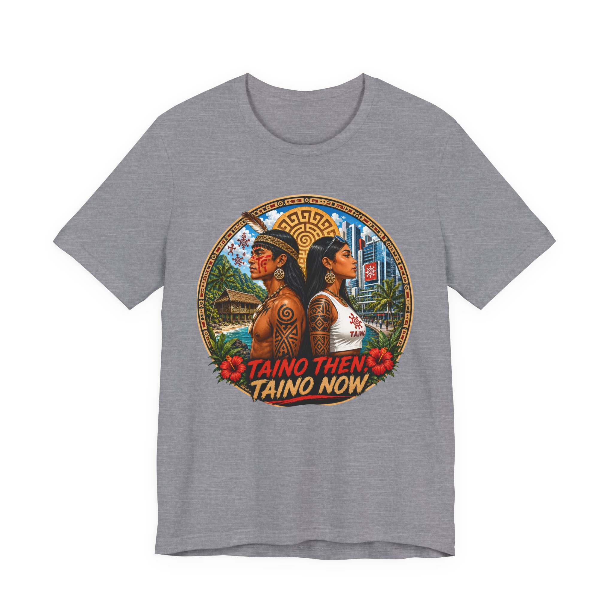 Taino Then Taino Now T-Shirt – Taíno Heritage Graphic Tee - Image 2