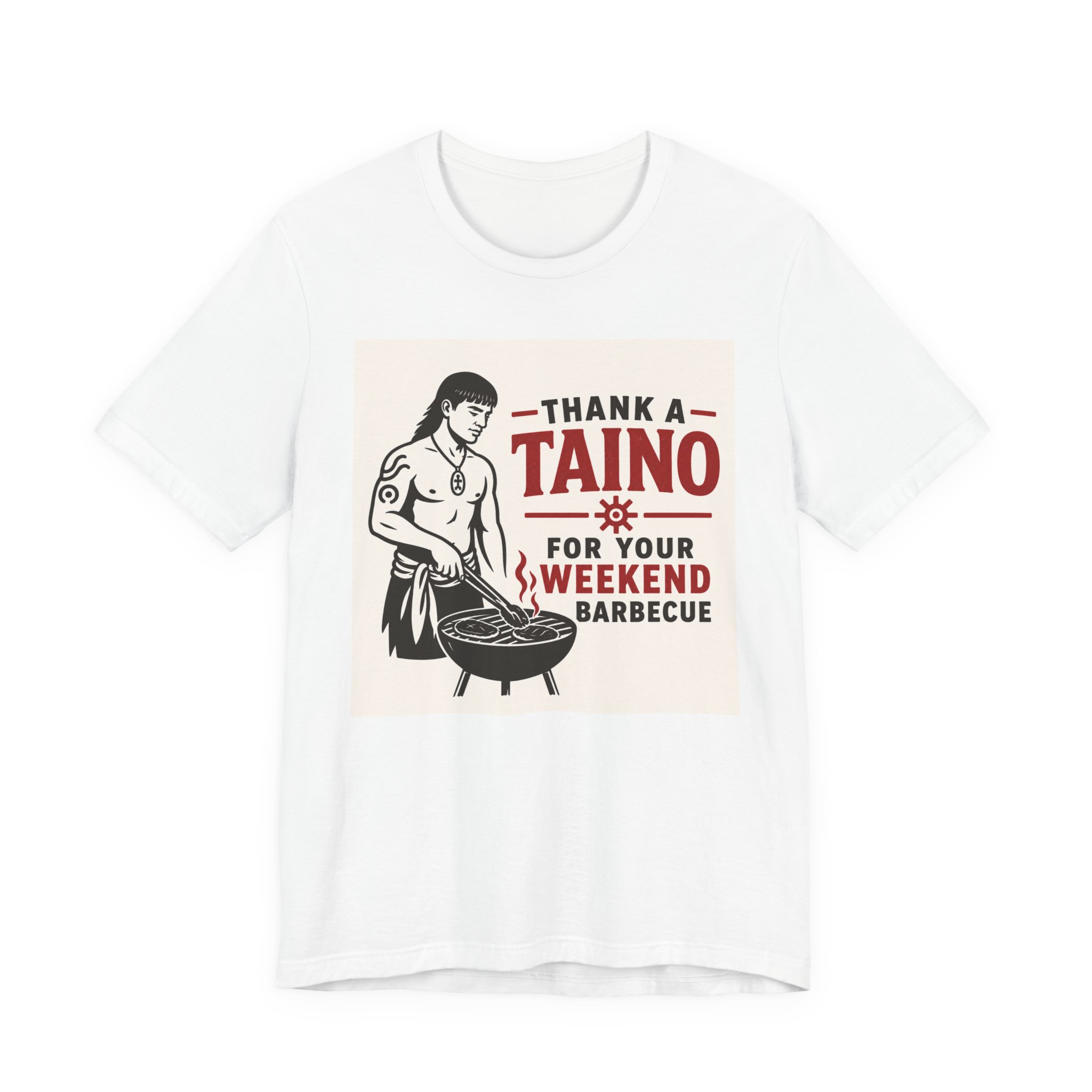 Taíno Barbecue T-Shirt — Funny BBQ Heritage Tee - Image 2