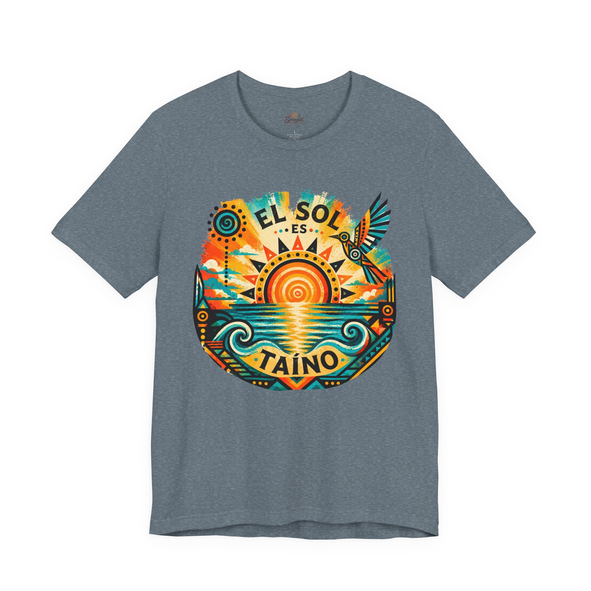 El Sol Es Taíno T-Shirt — Caribbean Sunset Graphic Tee - Image 11