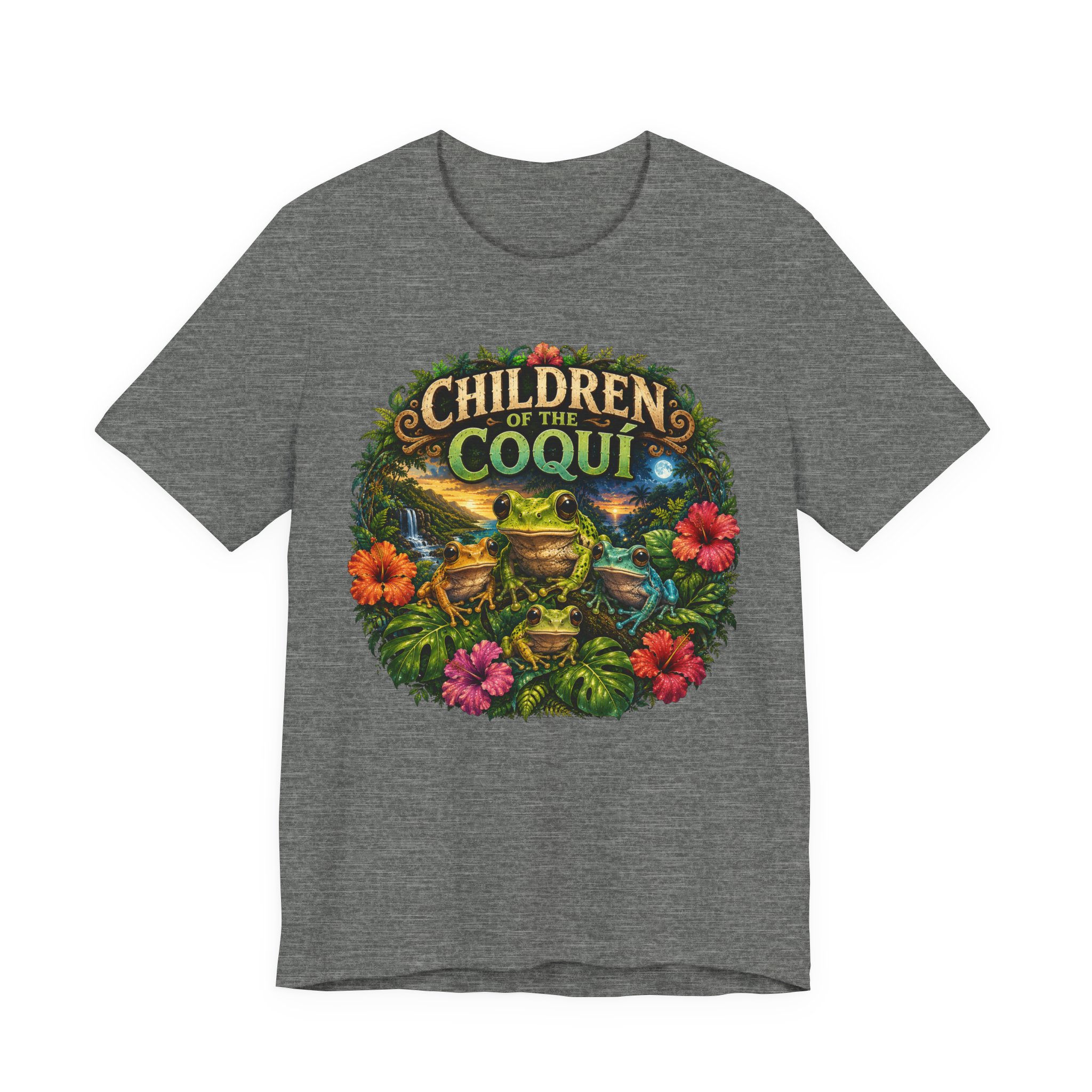 Puerto Rico Coquí Frog Graphic Tee | Children of the Coquí - Image 4