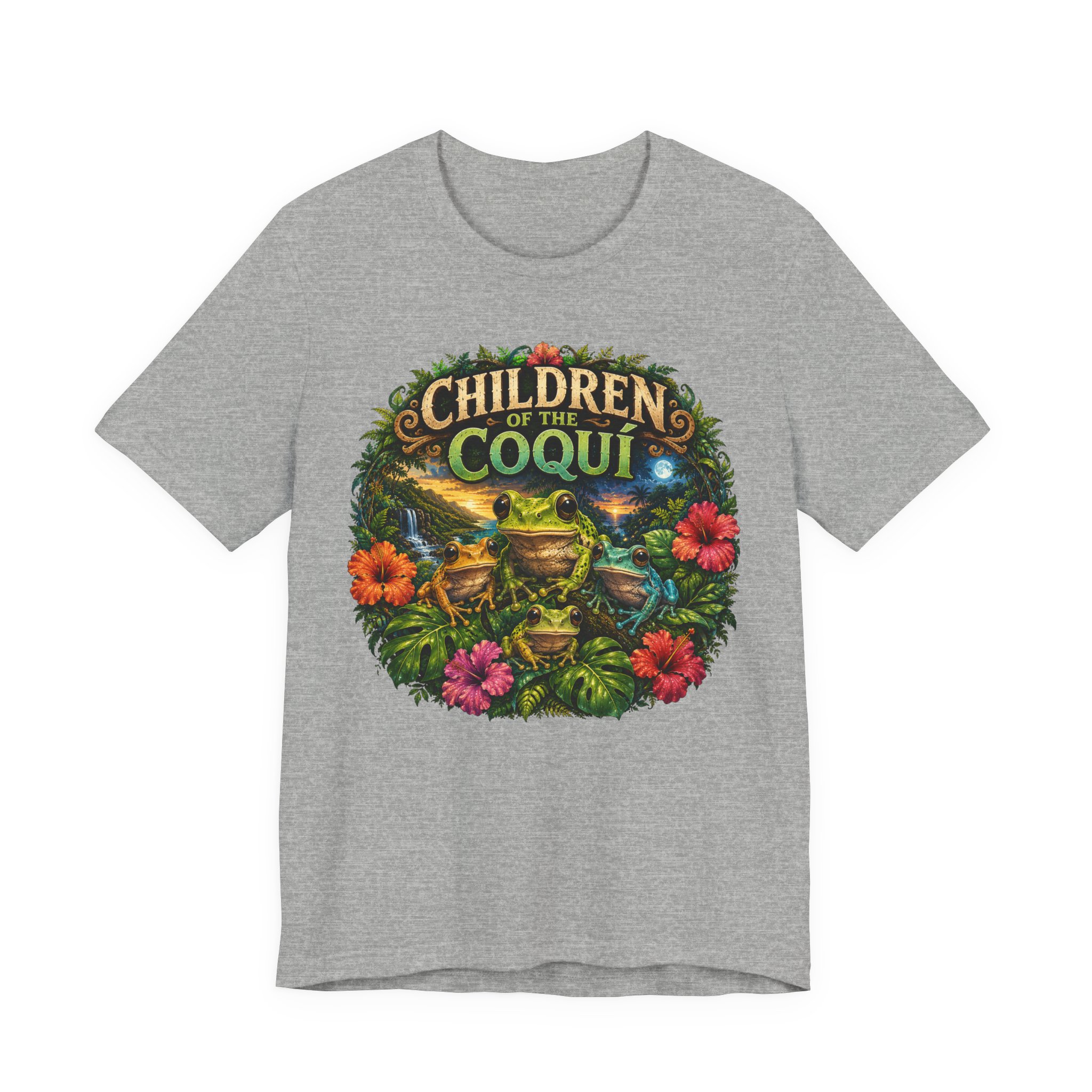 Puerto Rico Coquí Frog Graphic Tee | Children of the Coquí - Image 10