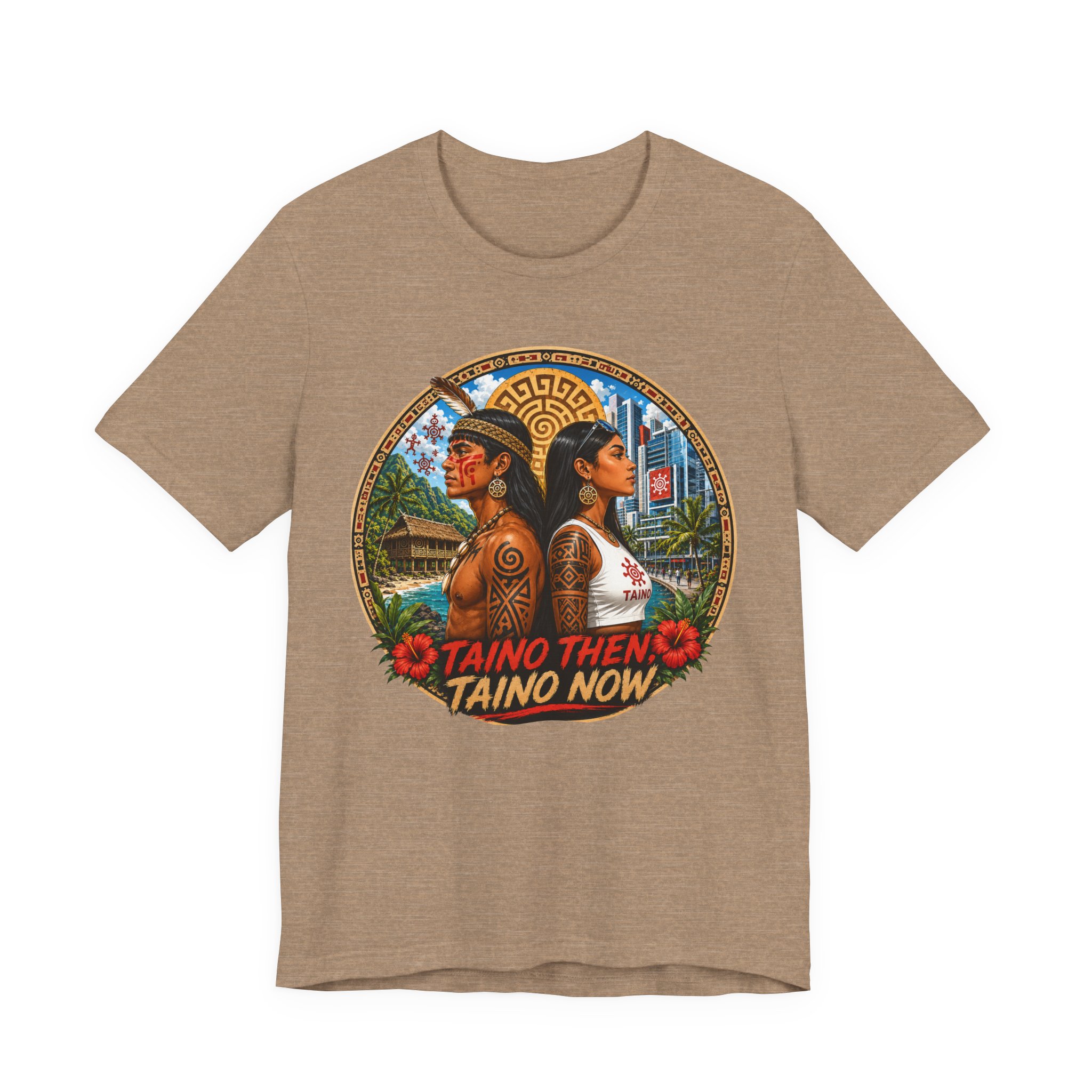 Taino Then Taino Now T-Shirt – Taíno Heritage Graphic Tee - Image 6