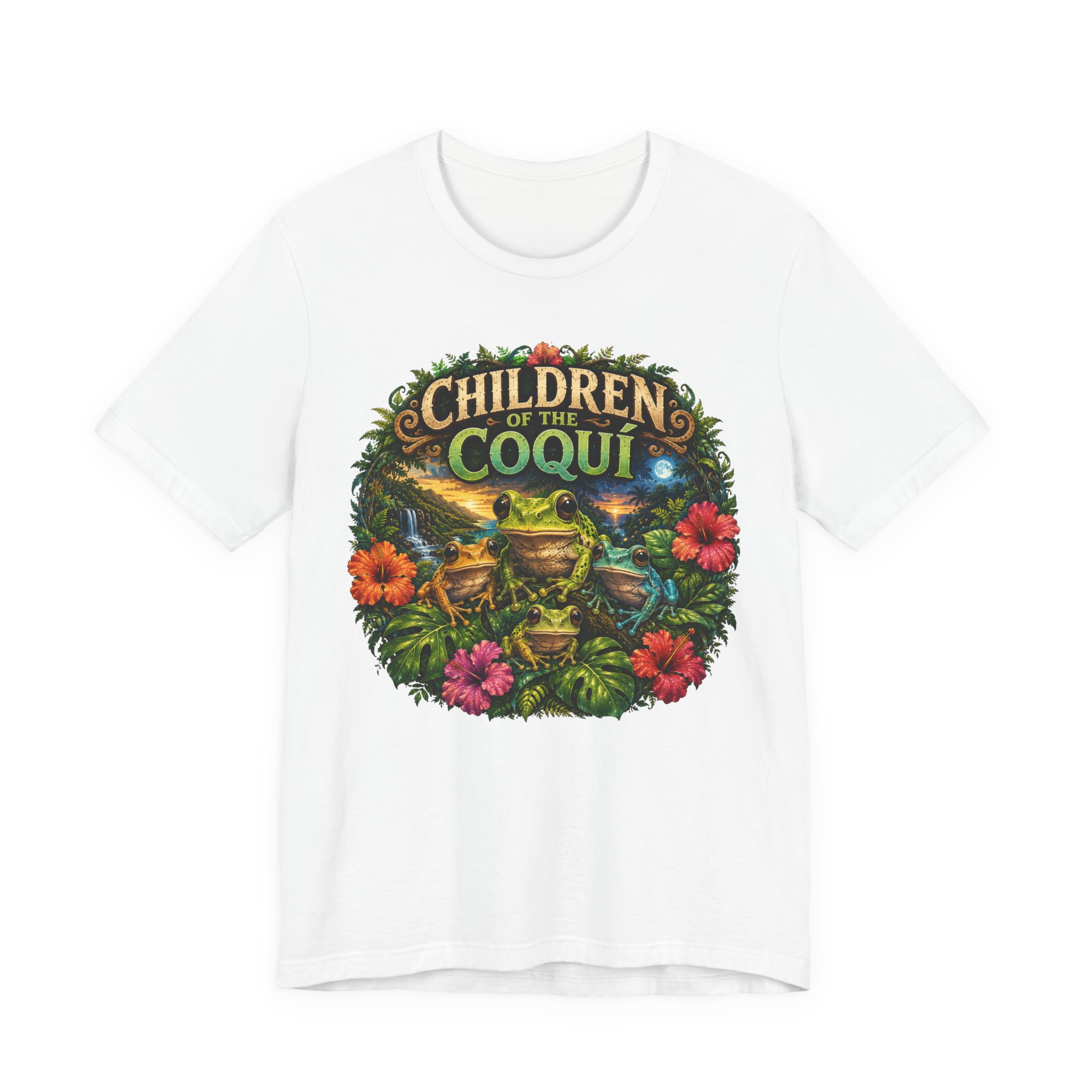Puerto Rico Coquí Frog Graphic Tee | Children of the Coquí - Image 2
