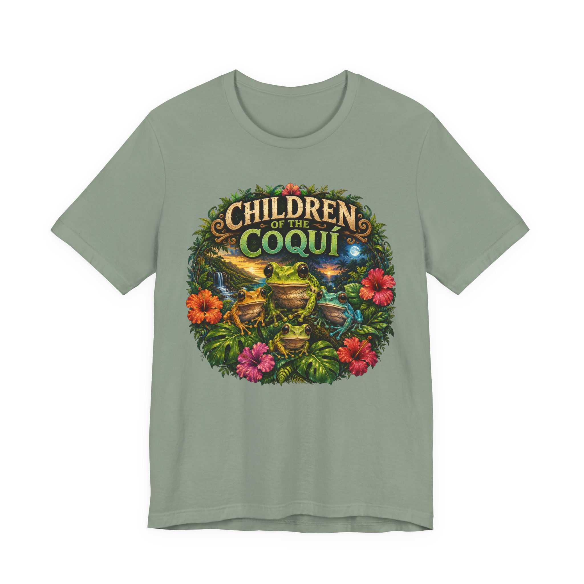 Puerto Rico Coquí Frog Graphic Tee | Children of the Coquí - Image 9