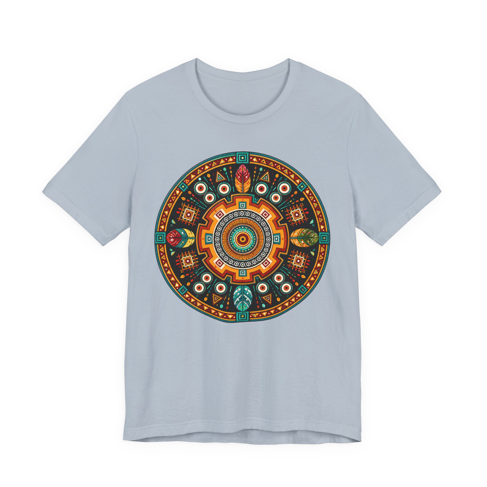 Indigenous Caribbean Circle Art Tee – Taíno Geometric T Shirt - Image 8