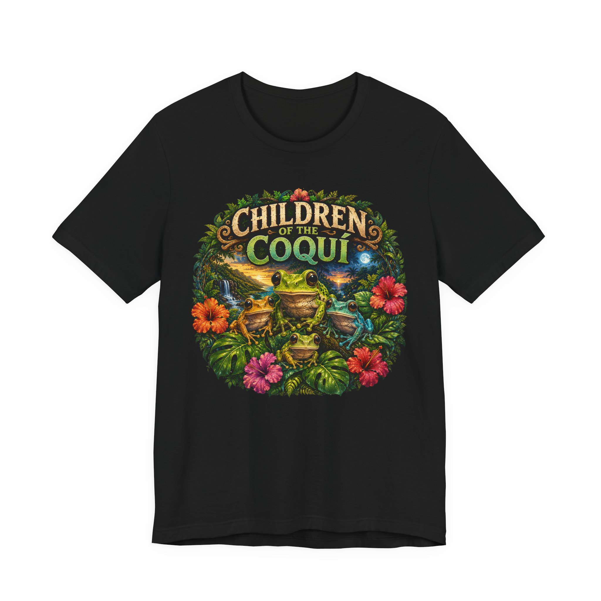 Puerto Rico Coquí Frog Graphic Tee | Children of the Coquí - Image 6