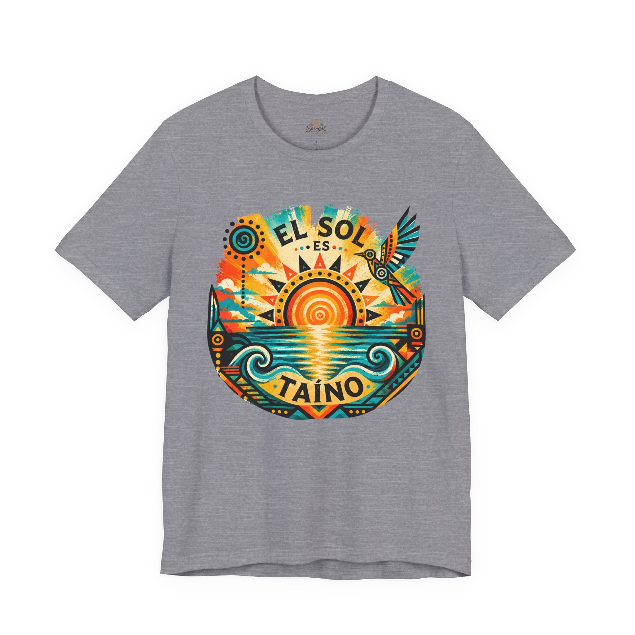 El Sol Es Taíno T-Shirt — Caribbean Sunset Graphic Tee - Image 10