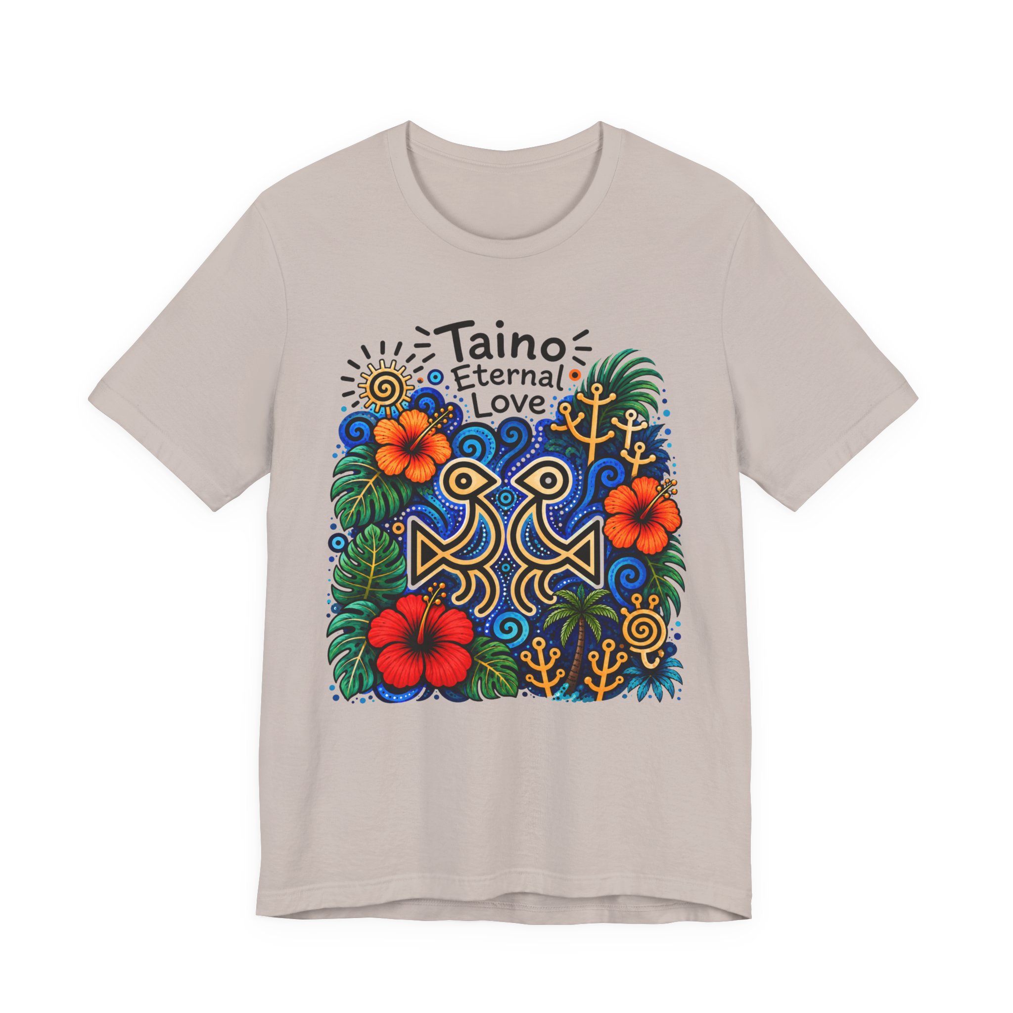 Taino Eternal Love T-Shirt – Taíno Heritage Floral Tee - Image 6