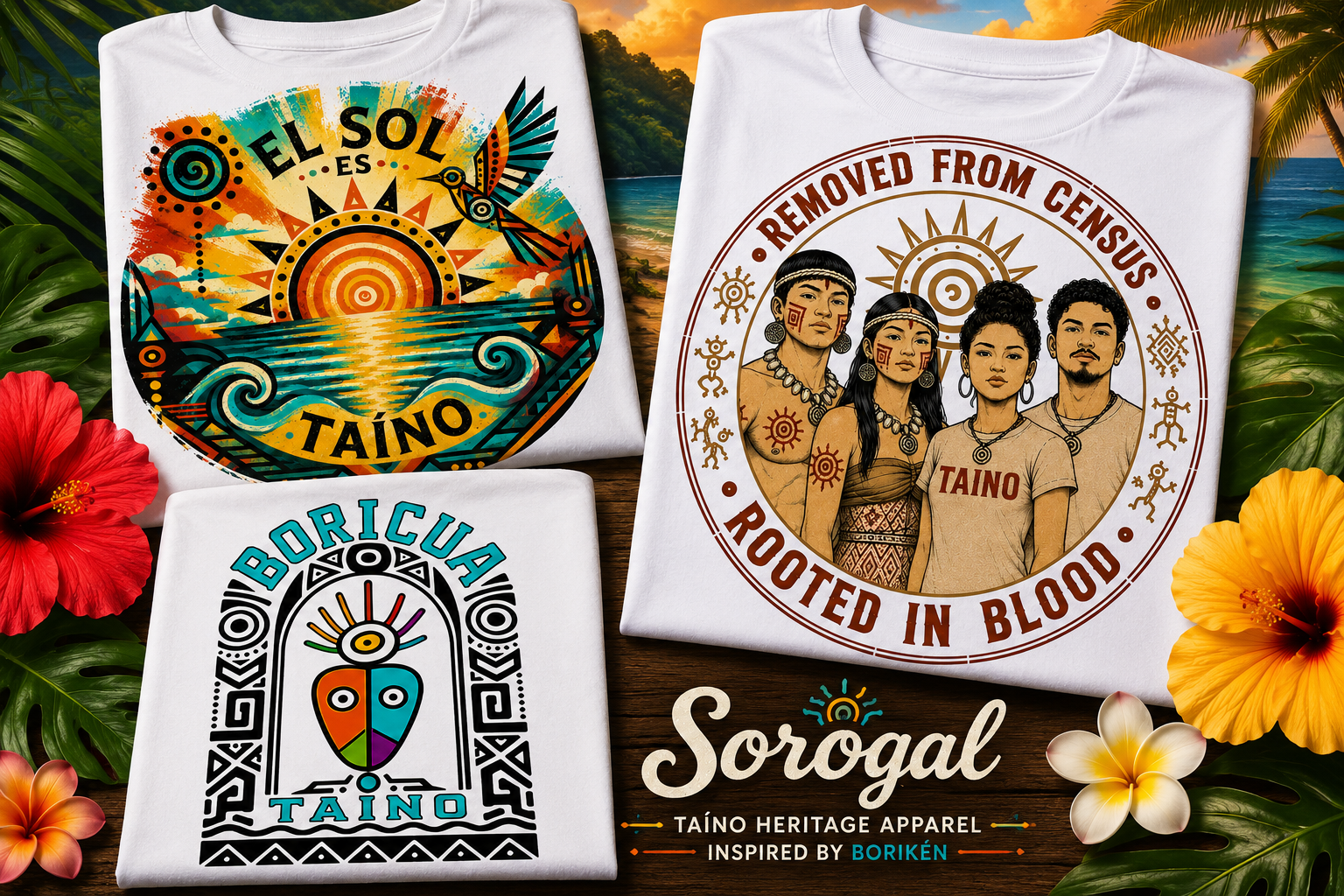 Taíno Heritage Apparel Collection by Sorogal